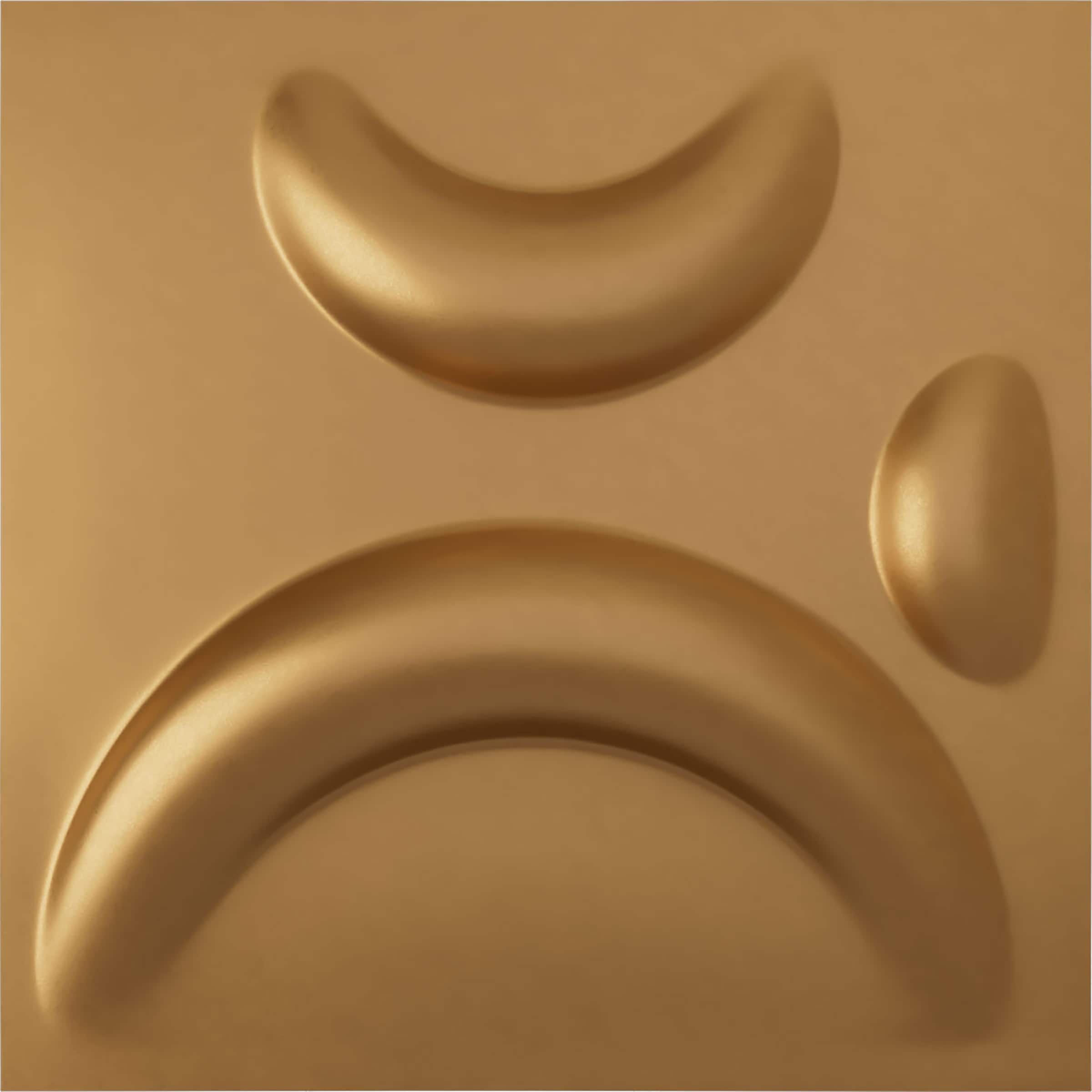 Ekena Millwork WP12X12SEBGL-CASE-12 11-7/8-in x 11-7/8-in Embossed Paintable/Stainable Gold PVC Wall Panel ( 12 -Pack, Covers 11.76-sq ft )