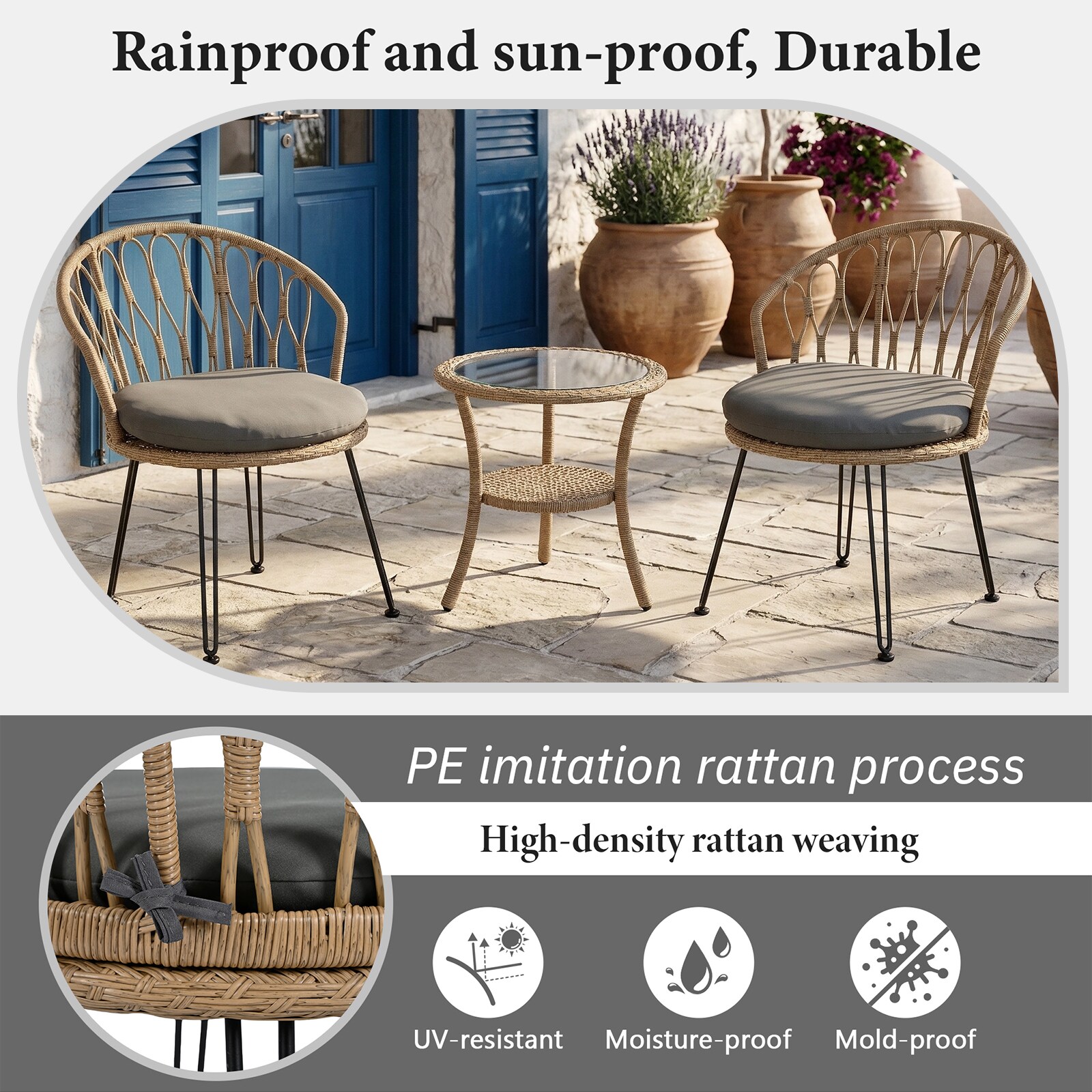GARSING N711P256422E Patio-Conversation-Sets - View #4