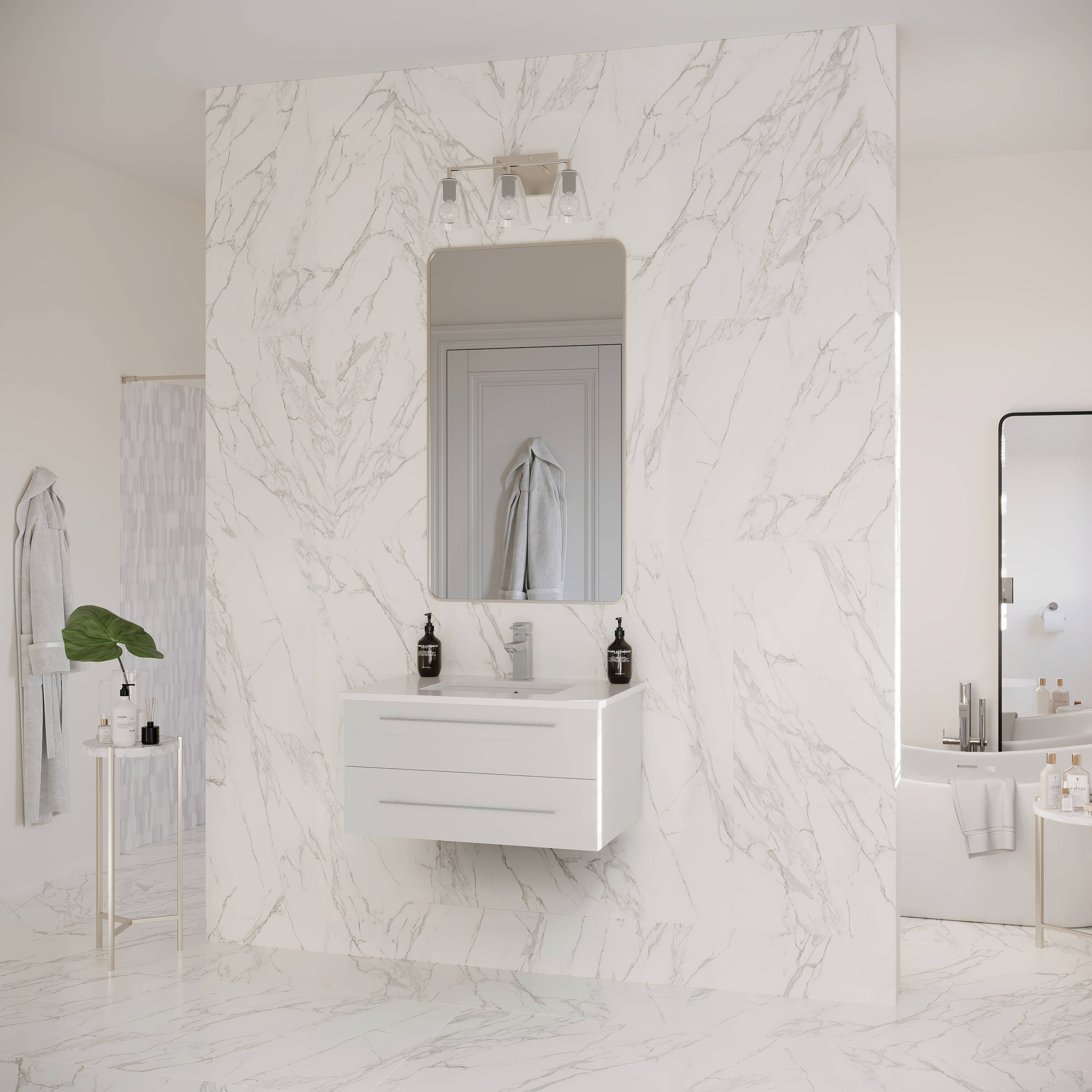 Fresca FCB6130WH-UNS-CWH-U Bath-Vanity-Combo - View #4