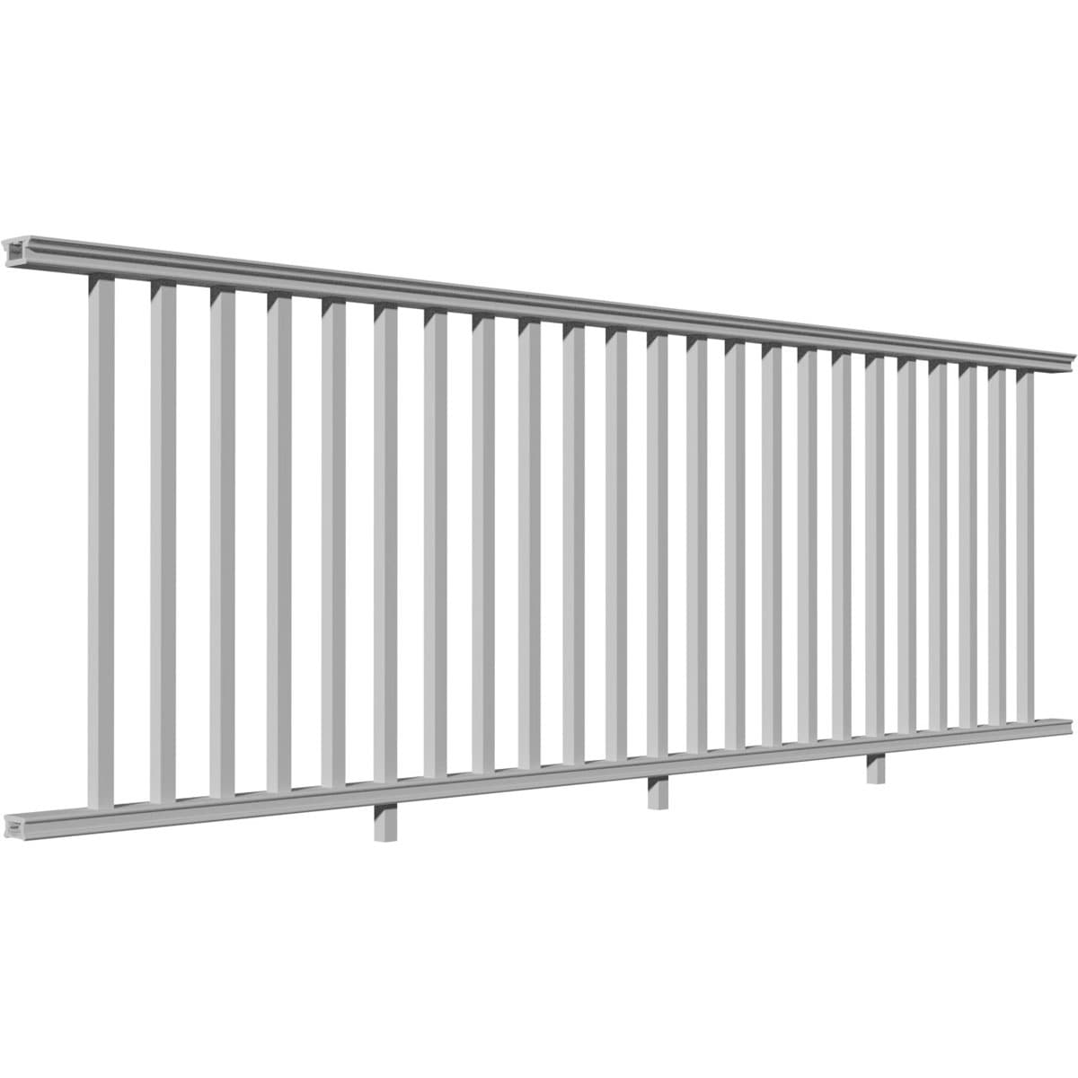 INTEX Providence Three Line Level Rail Kit with Reinforcements 6-ft x 42-in White PVC Deck Rail Kit