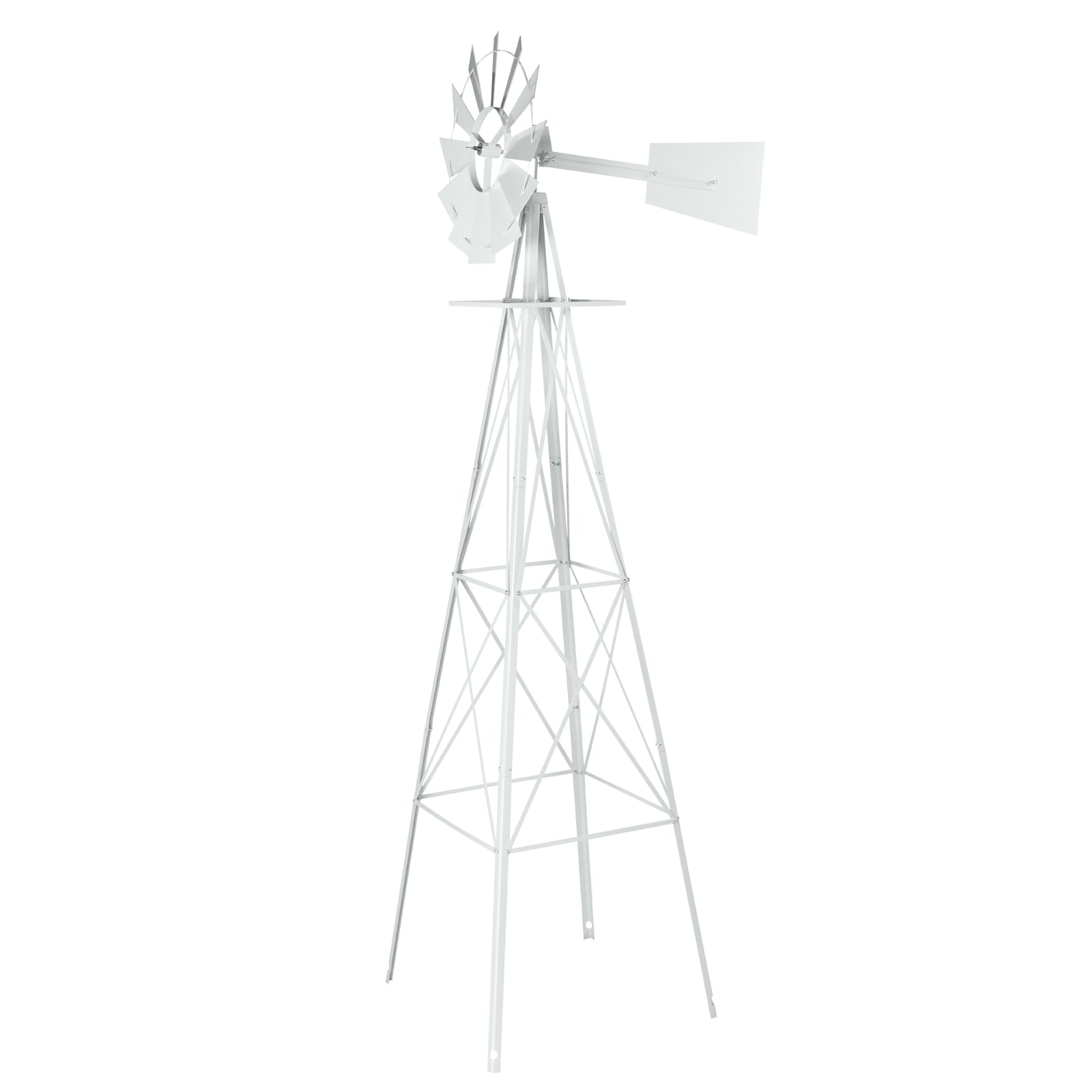 Winado LO1G61000353 Windmill Decoration 97.64-Inches 12 -Blade Iron Decorative Windmill