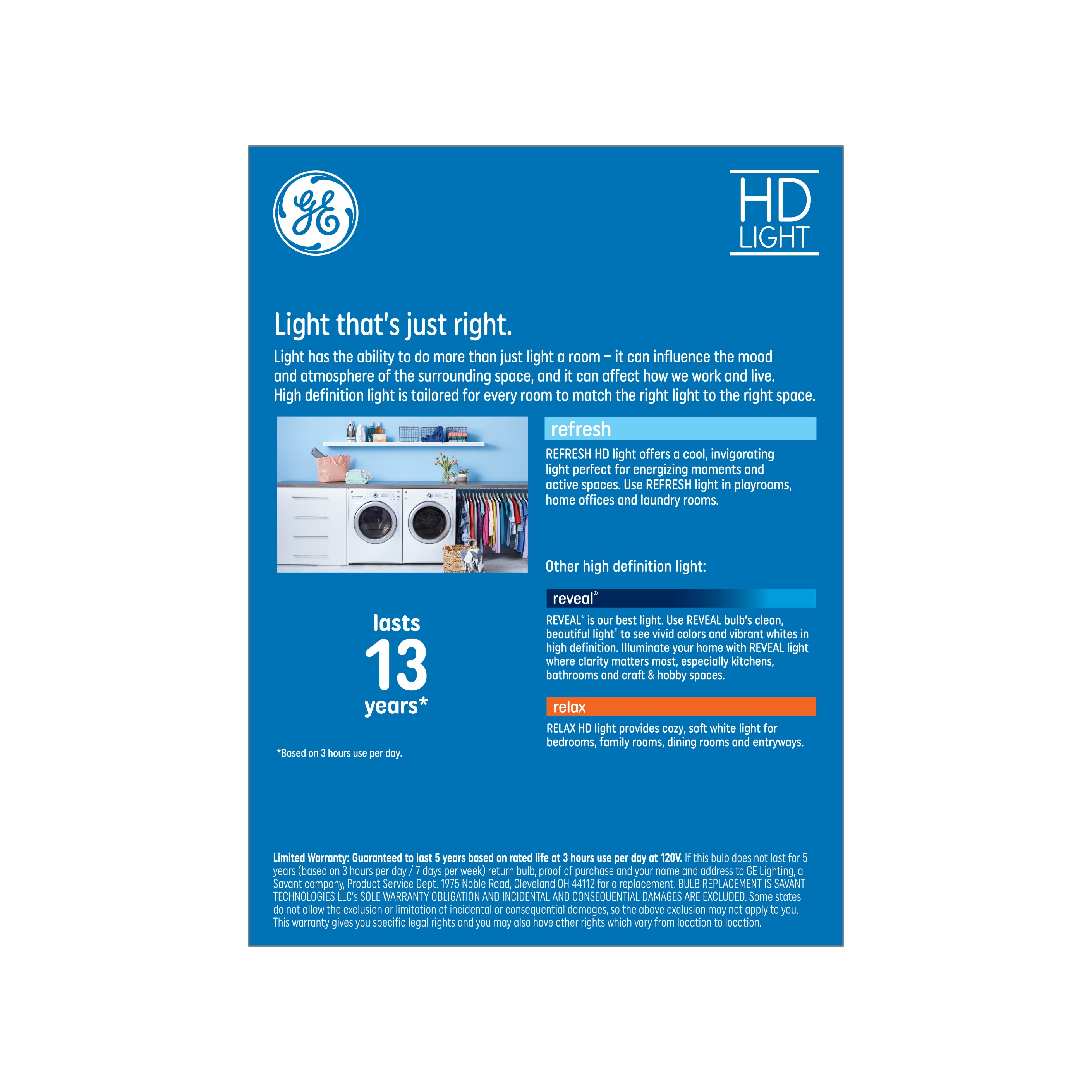 GE Refresh 60-Watt Equivalent Dimmable Daylight LED Bulbs 4-Pack