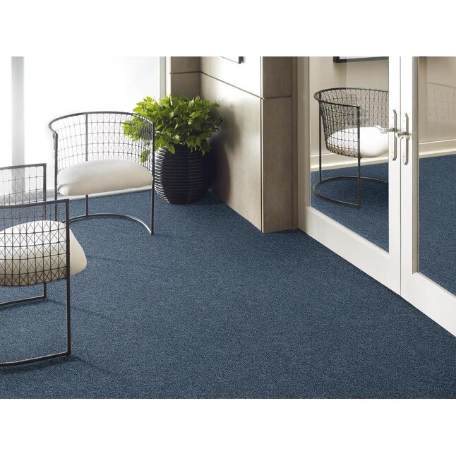 Shaw Floorigami Plume Perfect Peacock DIY Carpet 4-Pack 24-in Peacock Shag/Frieze Peel-and-Stick Carpet Tile Shaw Floorigami Plume Perfect Peacock DIY Carpet 4-Pack 24-in Peacock Shag/Frieze Peel-and-Stick Carpet Tile