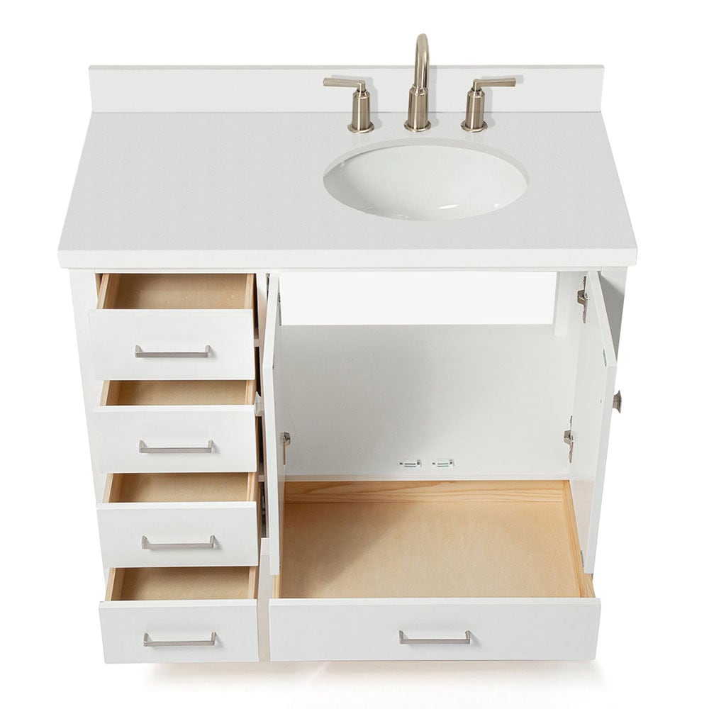 ARIEL A043SRWQOVOWHT Bath-Vanity-Combo - View #10