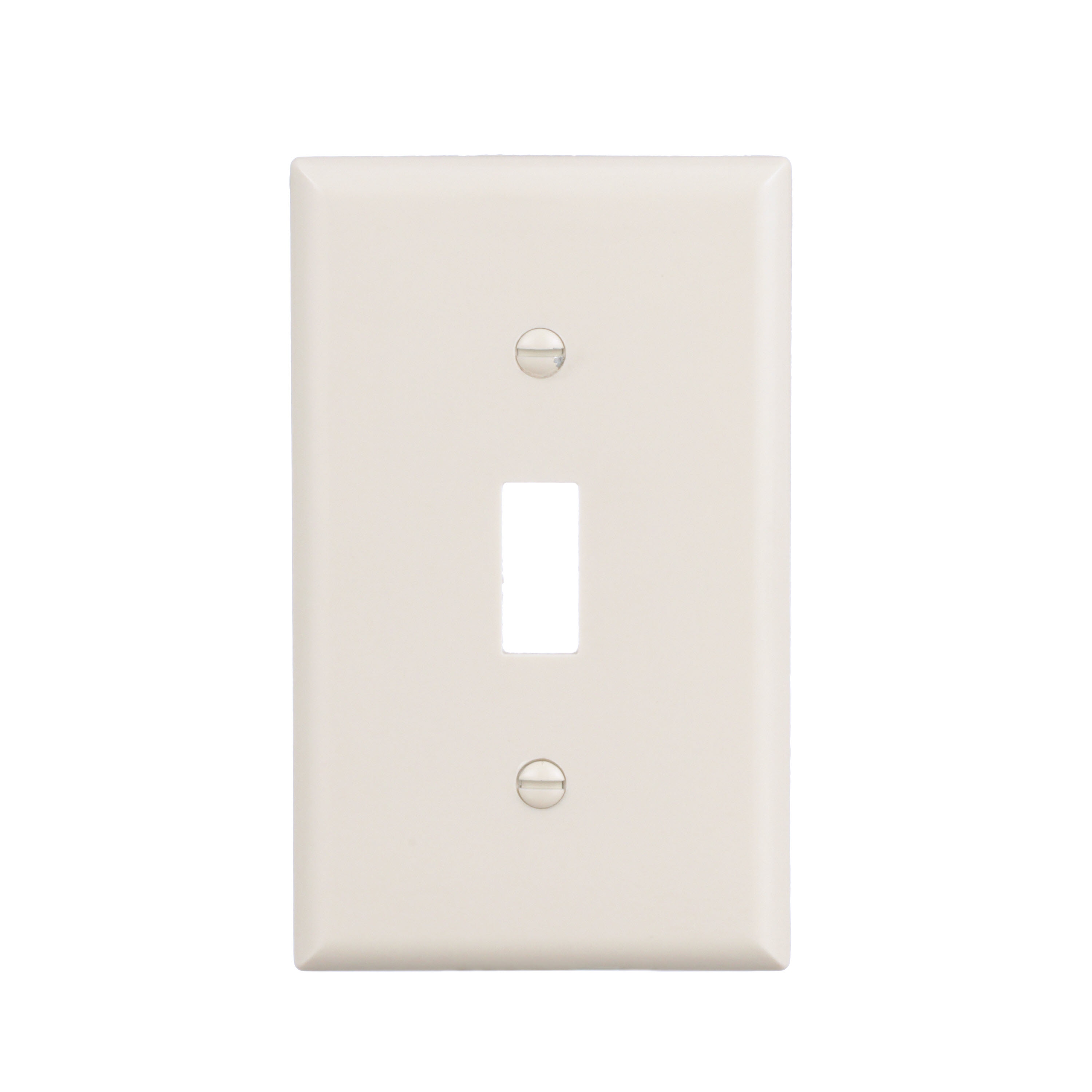 Eaton 2134LA-F-LW 1 -Gang Standard Size Light almond Plastic Indoor Toggle Wall Plate