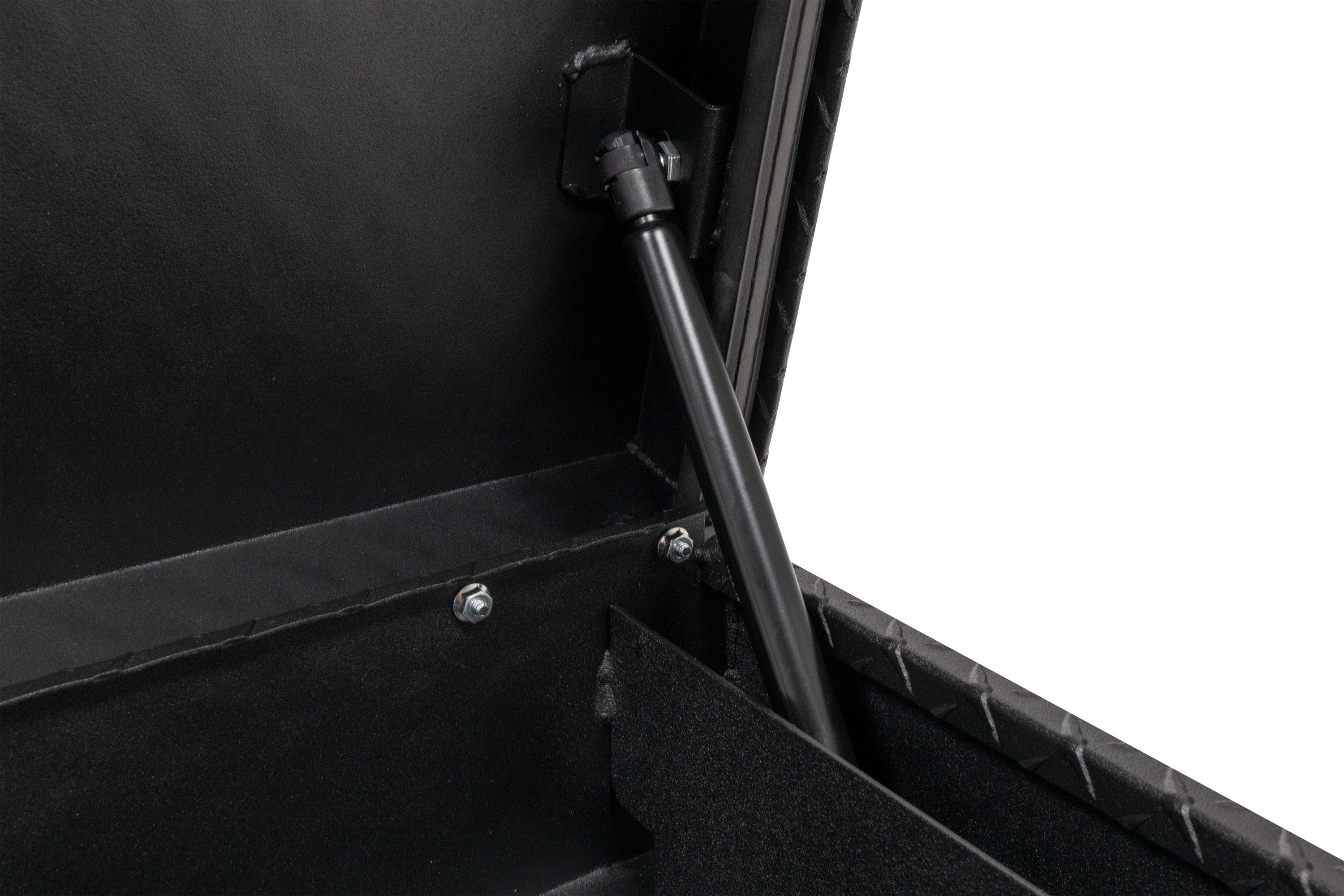 WEATHER GUARD 41.25-in x 16.5-in x 13-in Textured Matte Black Aluminum Side  Mount Truck Tool Box at