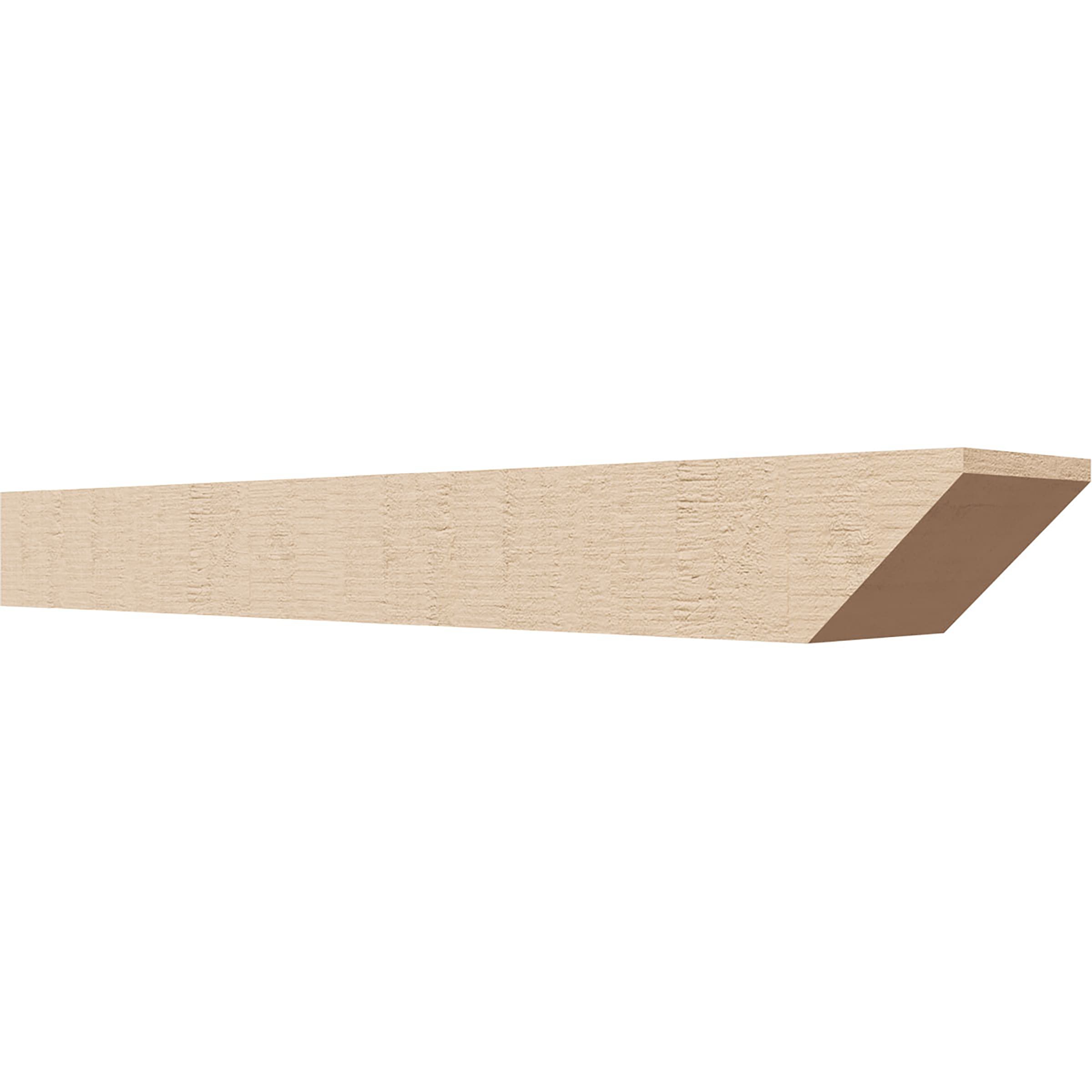 Ekena Millwork RFTU06X04X36CONRCPR Concord Woodgrain 6-in x 4-in x 36-in Brown Urethane Standard bracket