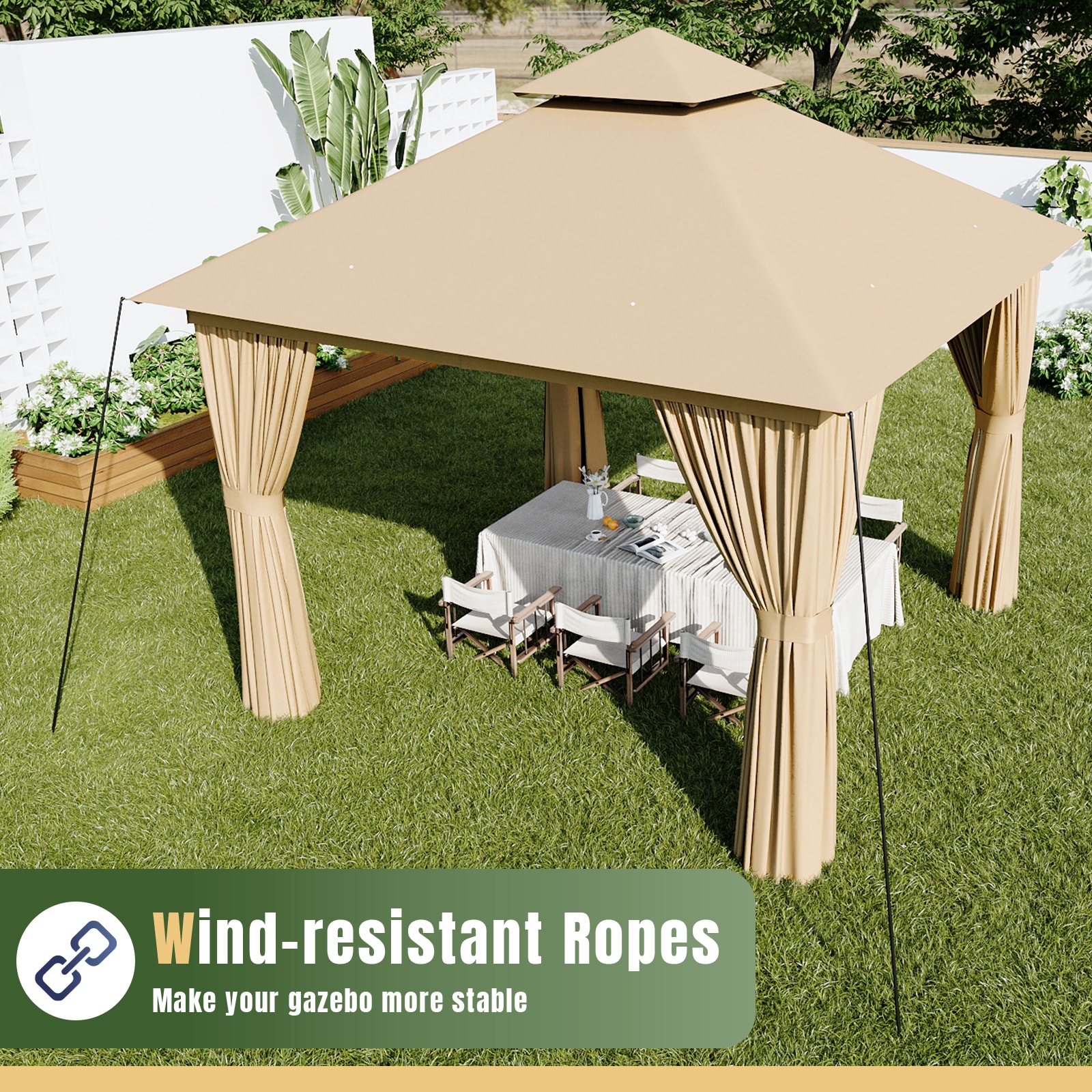 AOXUN AX-401G21 Wood-Resin-Gazebos - View #4