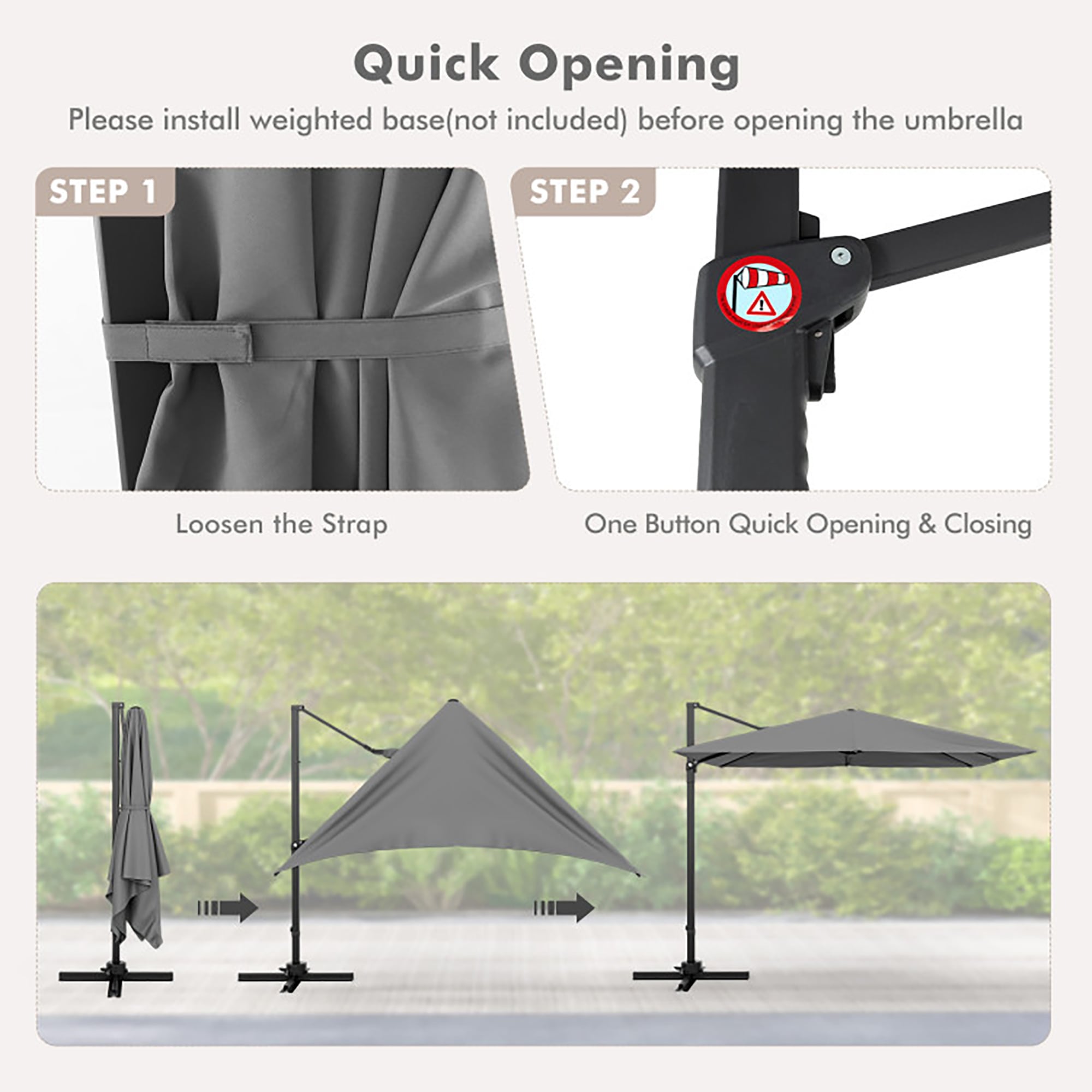 CASAINC WF-SM-350RD Umbrellas-2 - View #6