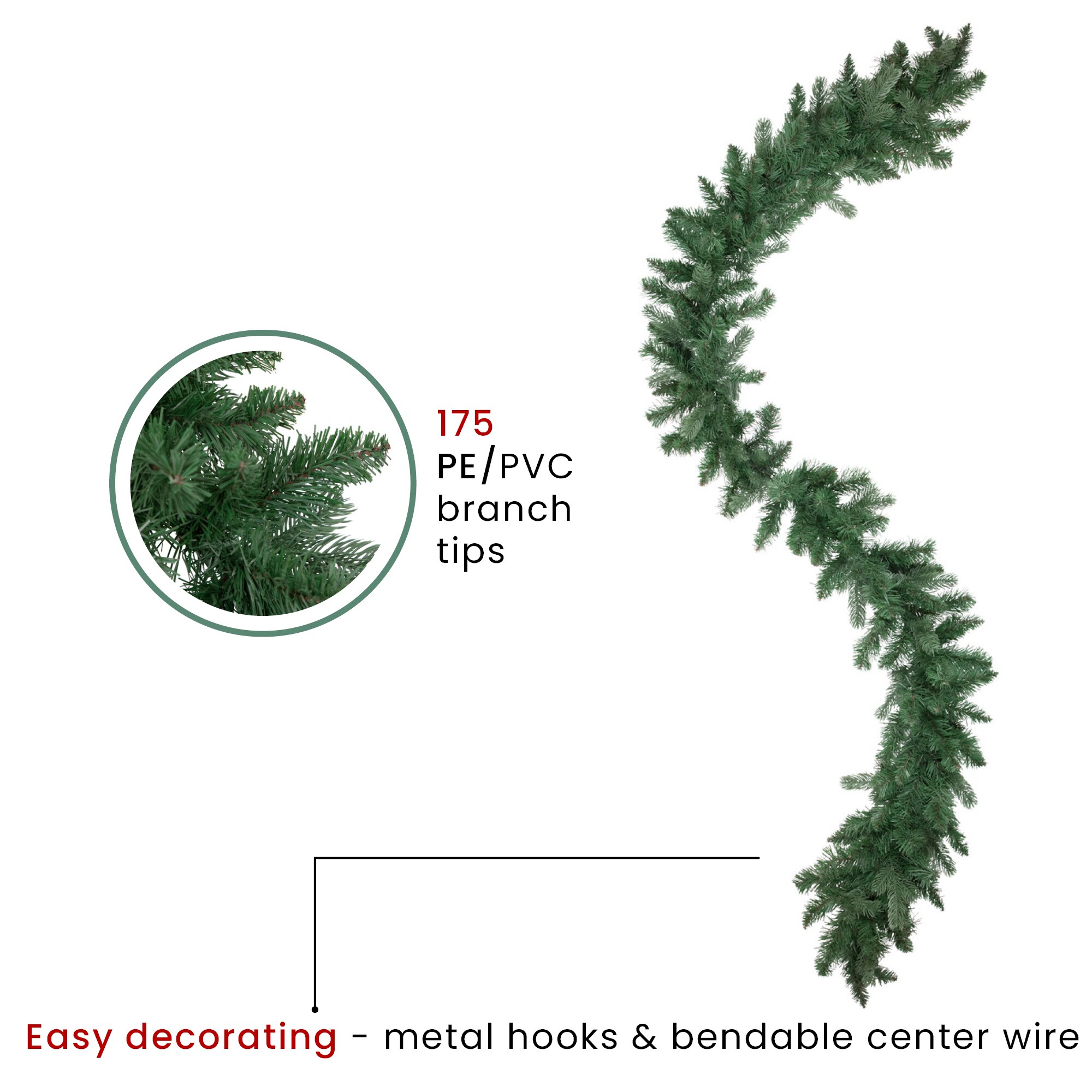 Northlight 32615040 Artificial-Christmas-Garland - View #3