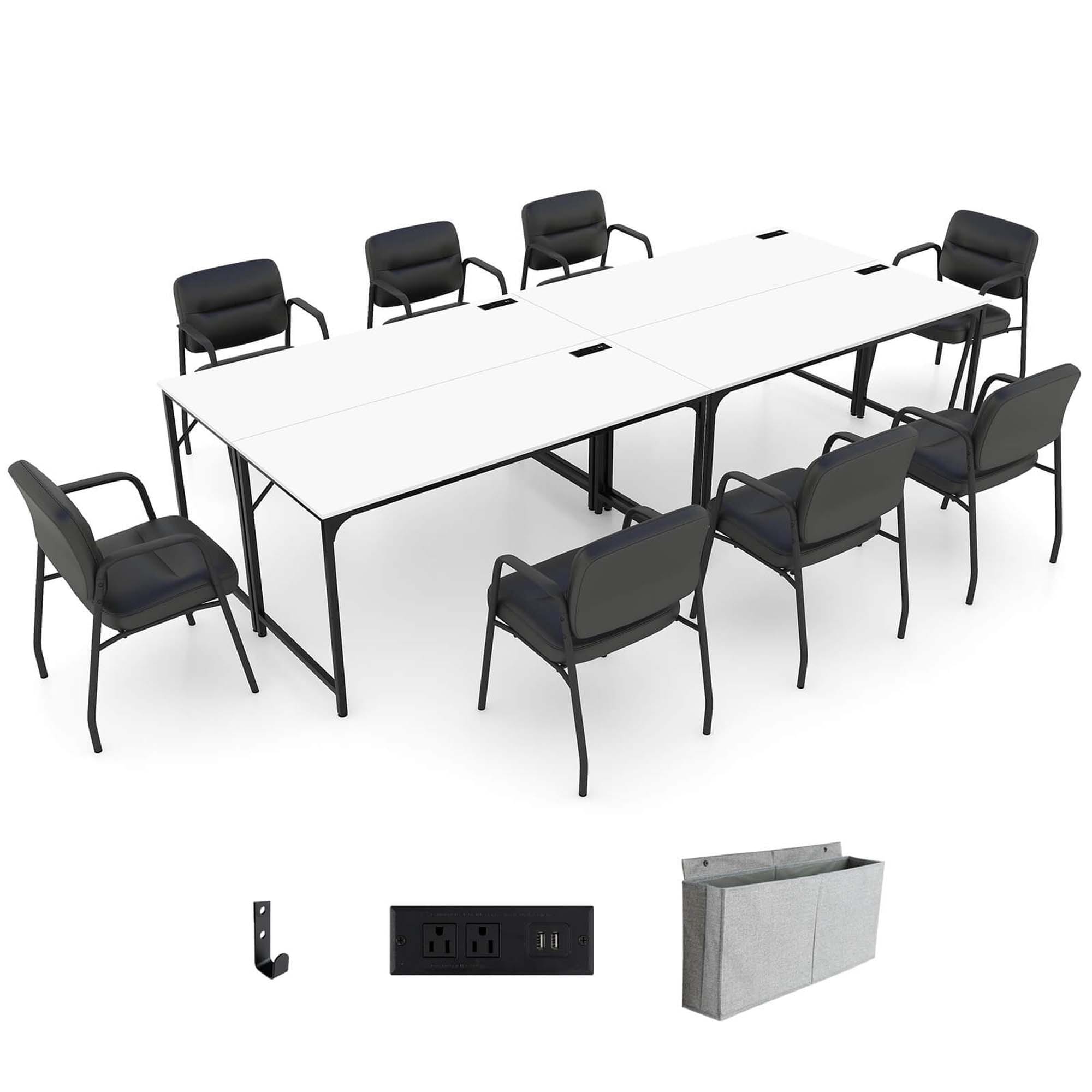 Costway HCST02058 24-in White Modern/Contemporary Fir Craft desk