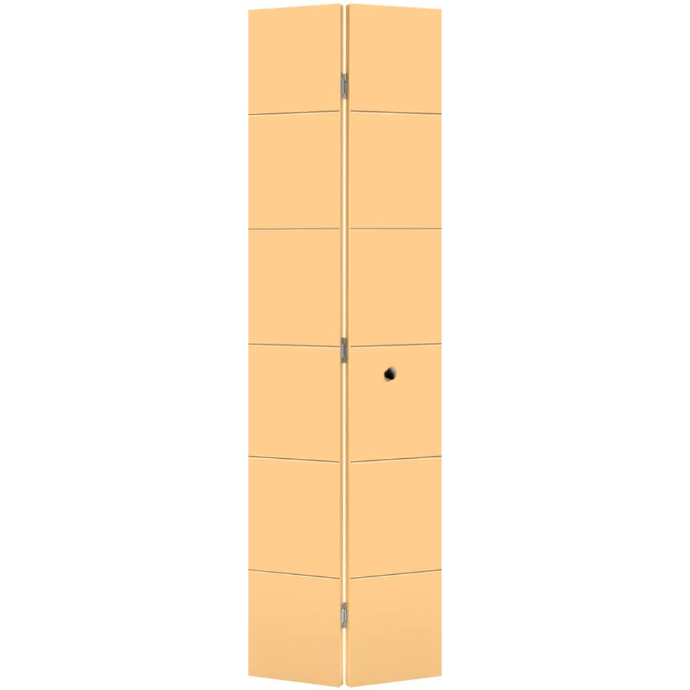 Masonite 1444820 Melrose 24-in x 80-in Marigold Flush Smooth Hollow core Prefinished Molded composite Closet Bifold Door ( Hardware Included )
