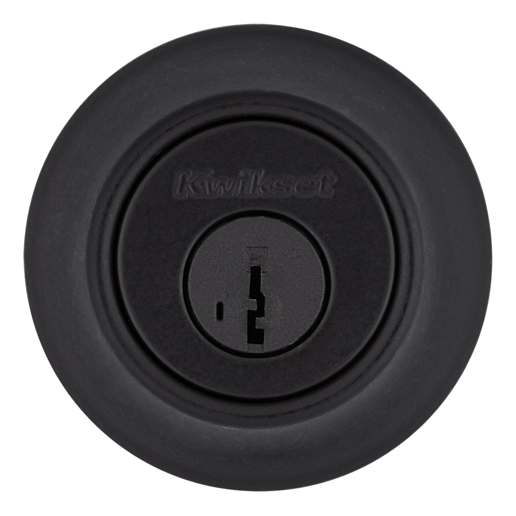 Kwikset Security 660 Series Matte Black Single Cylinder Deadbolt With ...