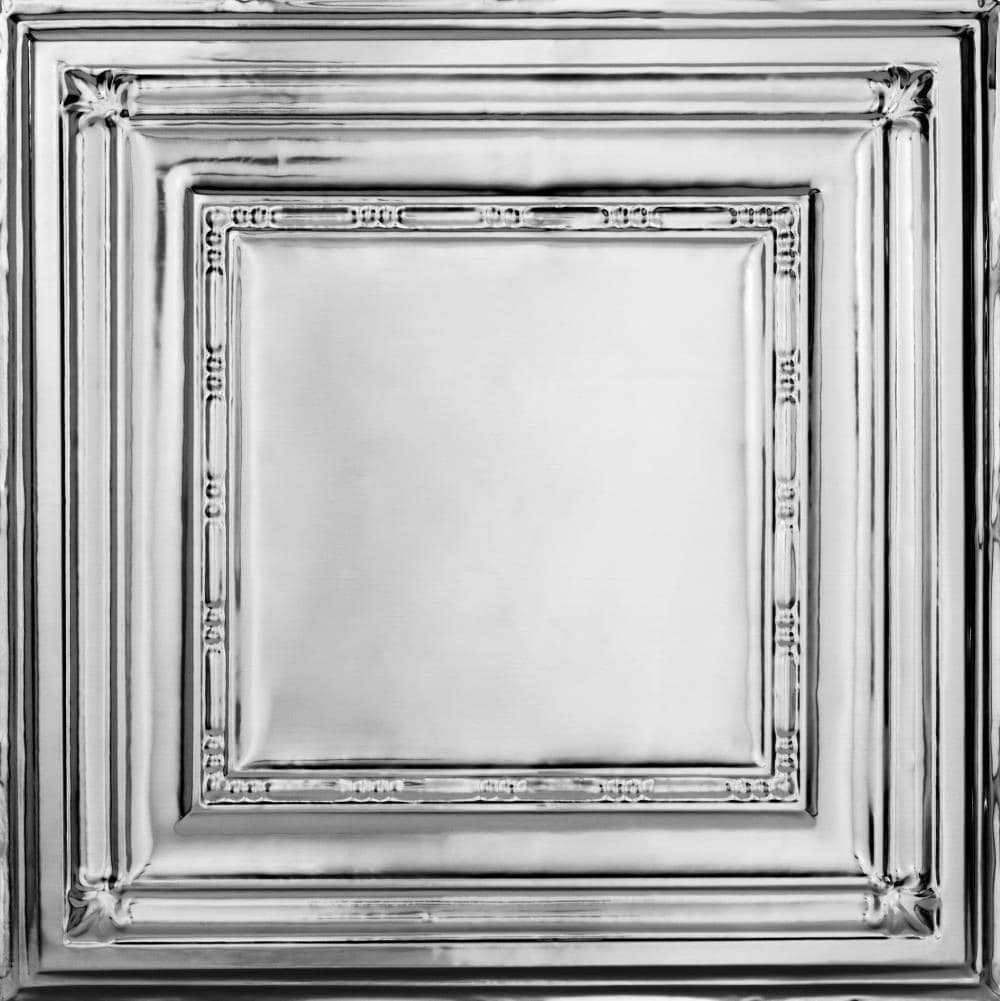 Armstrong Ceilings 5422504LAM 24-in x 24-in Metallaire Bead Chrome Aluminum Drop Ceiling Panel (1-Pack, 4-sq ft / Case)