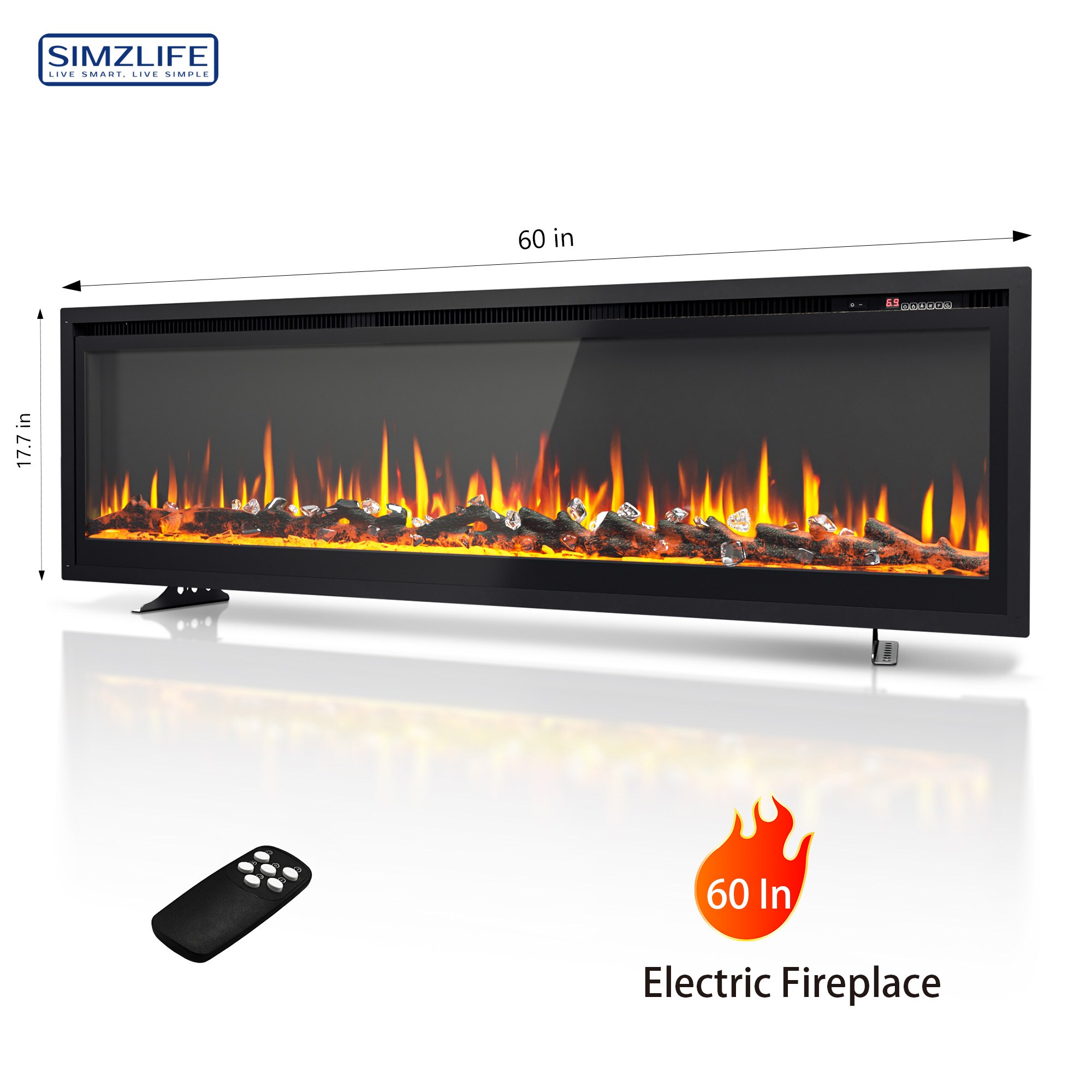 SIMZLIFE EF-60-S-LWS Electric-Fireplaces - View #2