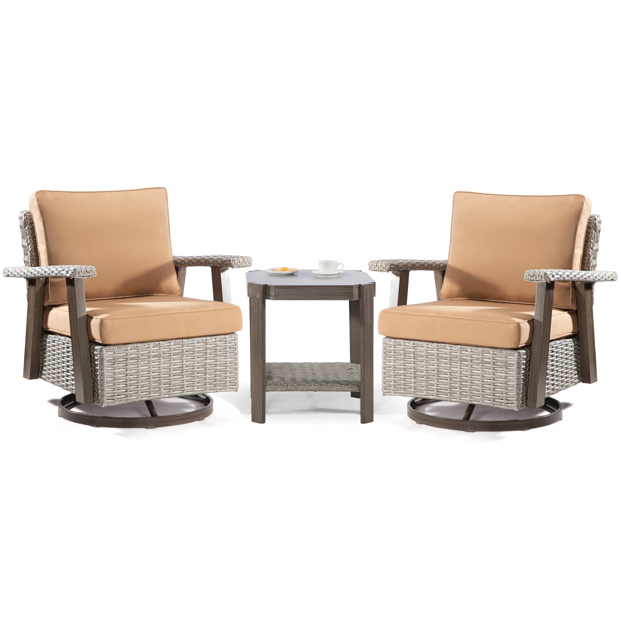 Bestier USLOW-O400380A-COFE Patio-Conversation-Sets - View #6