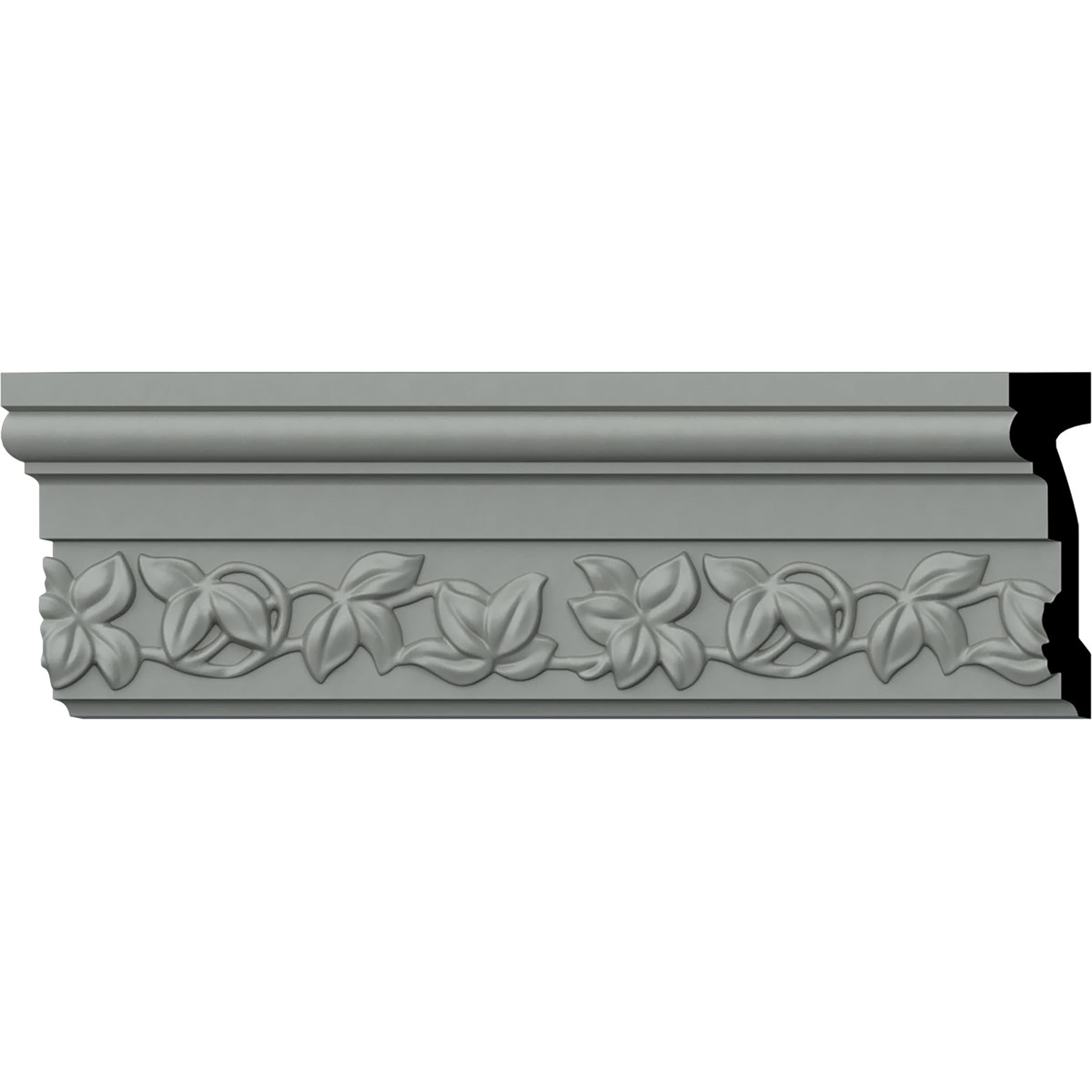 Ekena Millwork CHA04X01AB-CASE-8 Aberdeen 4-3/4-in x 7-ft 10-1/2-in Primed Polyurethane Chair rail Moulding 8 -Pack