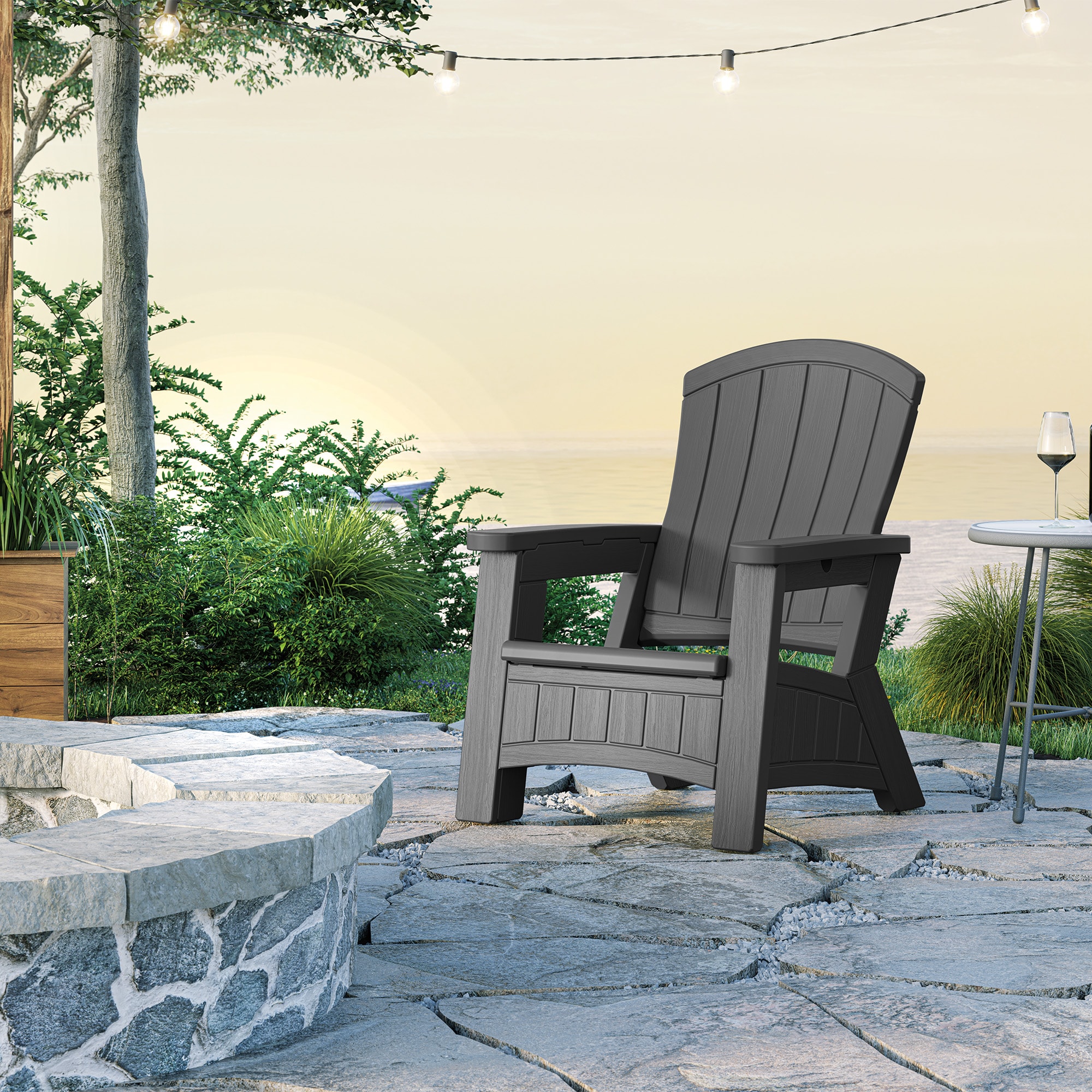 Lowes resin deals patio chairs