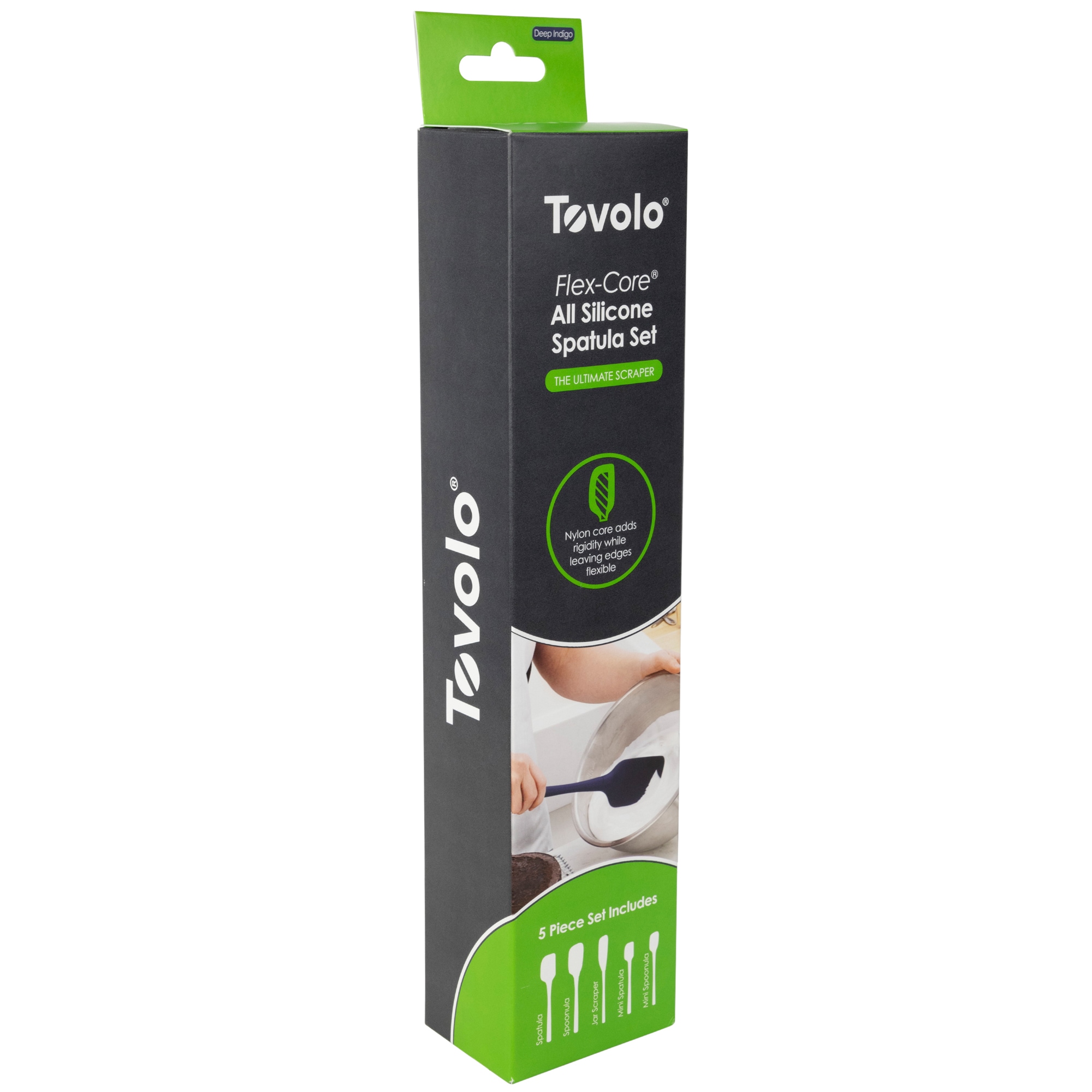 Tovolo Flex-Core® All Sili Blender Spatula-Deep Indigo - Spoons N