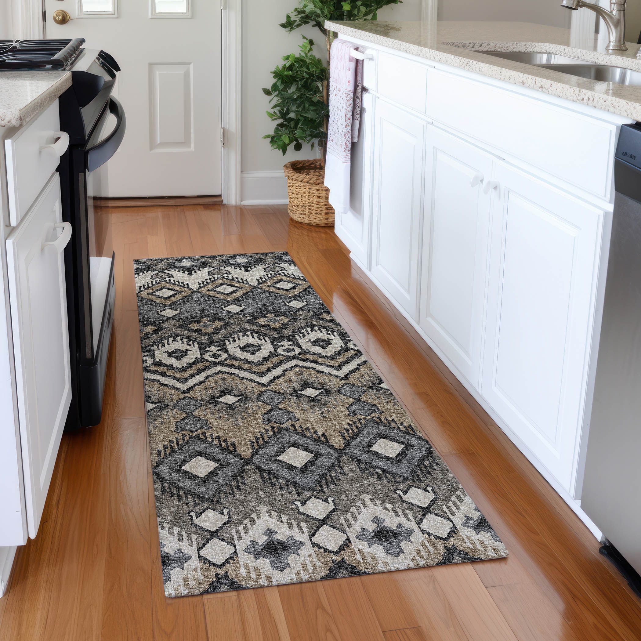 Addison Rugs AMF108DE2X8 Mayfield AMF108DE 2 x 7 (ft) Loomed Polyester Desert Rectangular Indoor Abstract Machine washable Runner rug