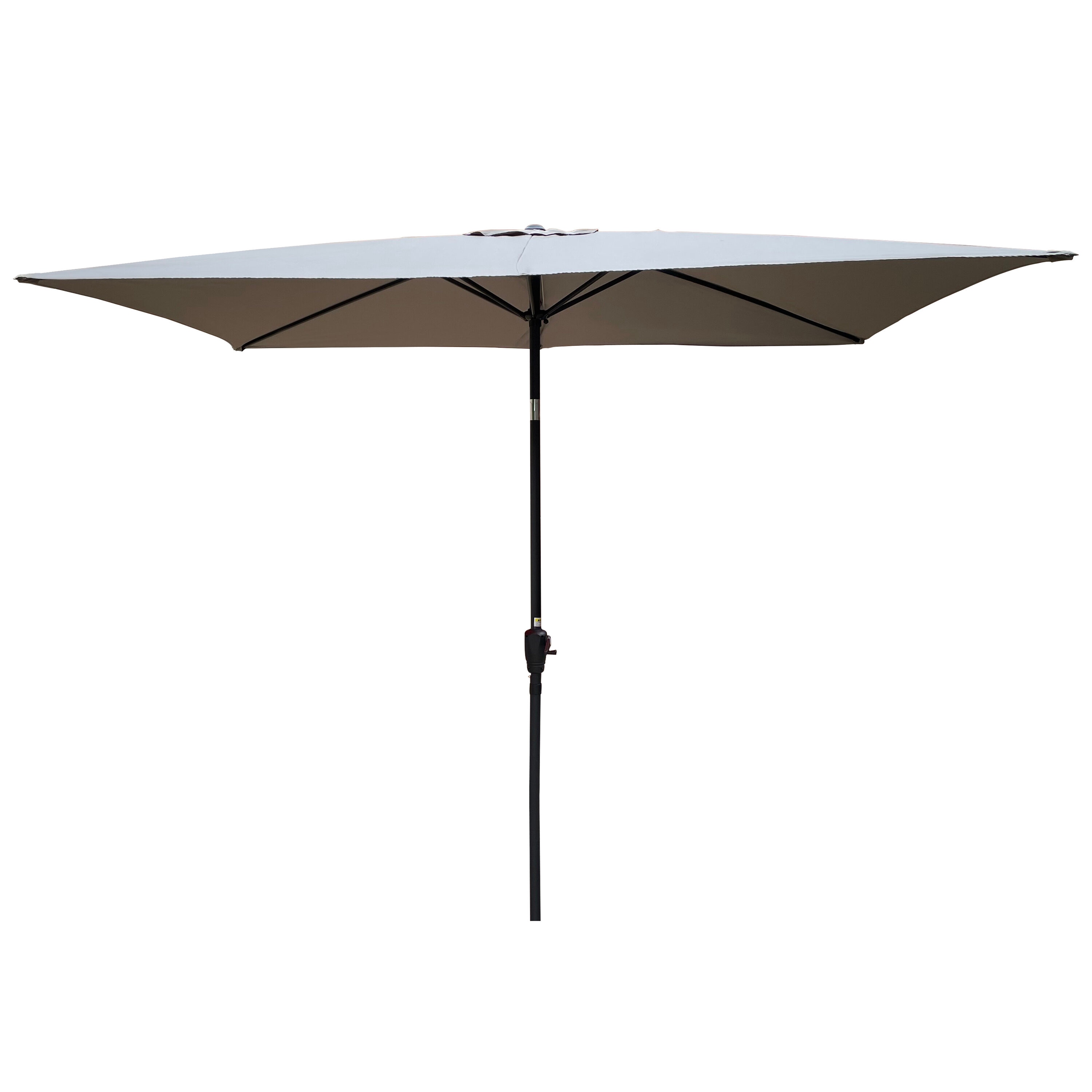 Maocao Hoom MZH42344 6-ft Steel Gray Market Patio Umbrella