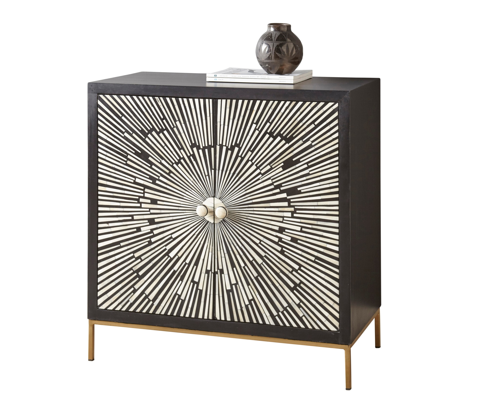 Steve Silver AM200SB Modern Black Console table
