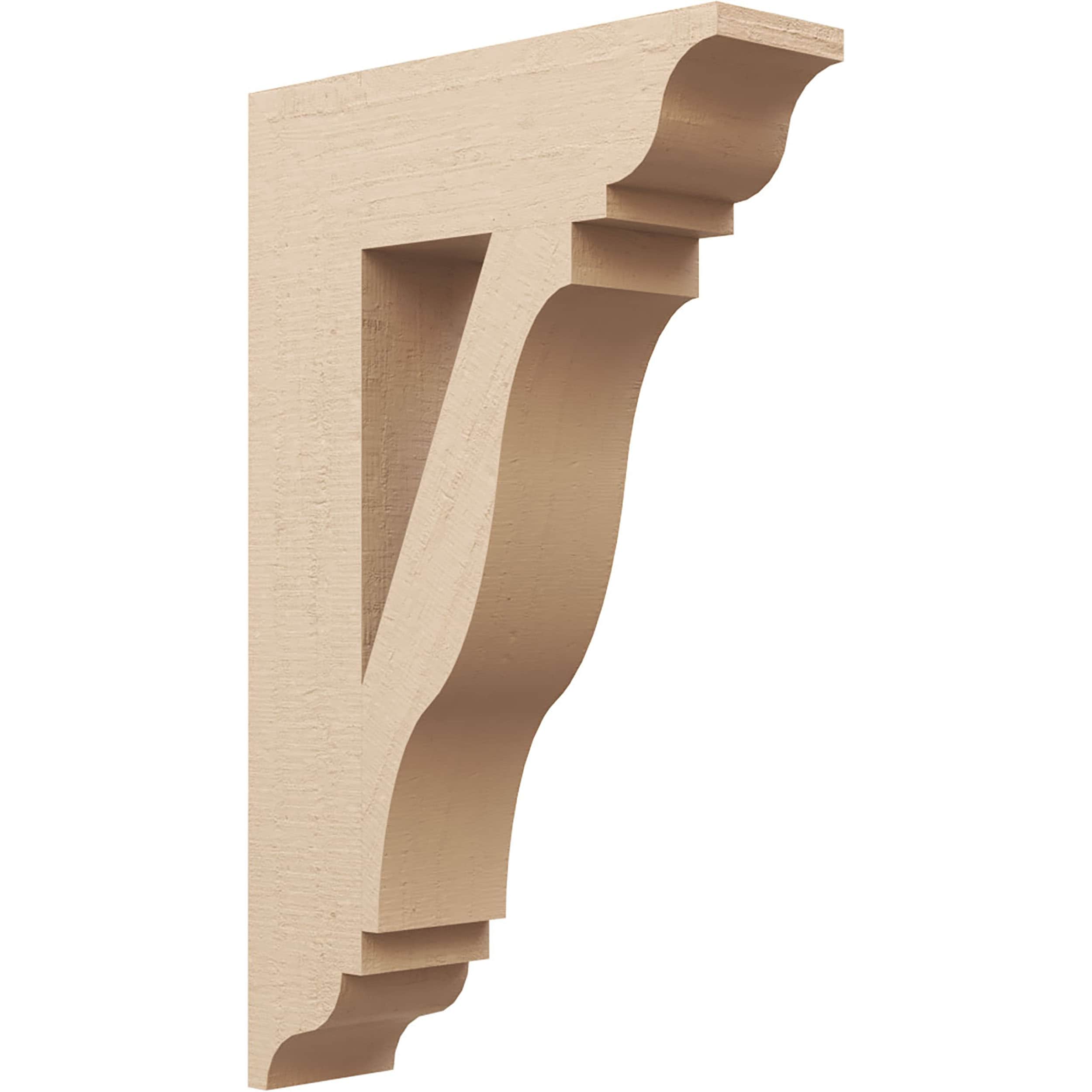 Ekena Millwork 2116862 Funston Rough Cedar Woodgrain TimberThane 5-1/2-in x 32-in x 20-in Brown Urethane Standard bracket