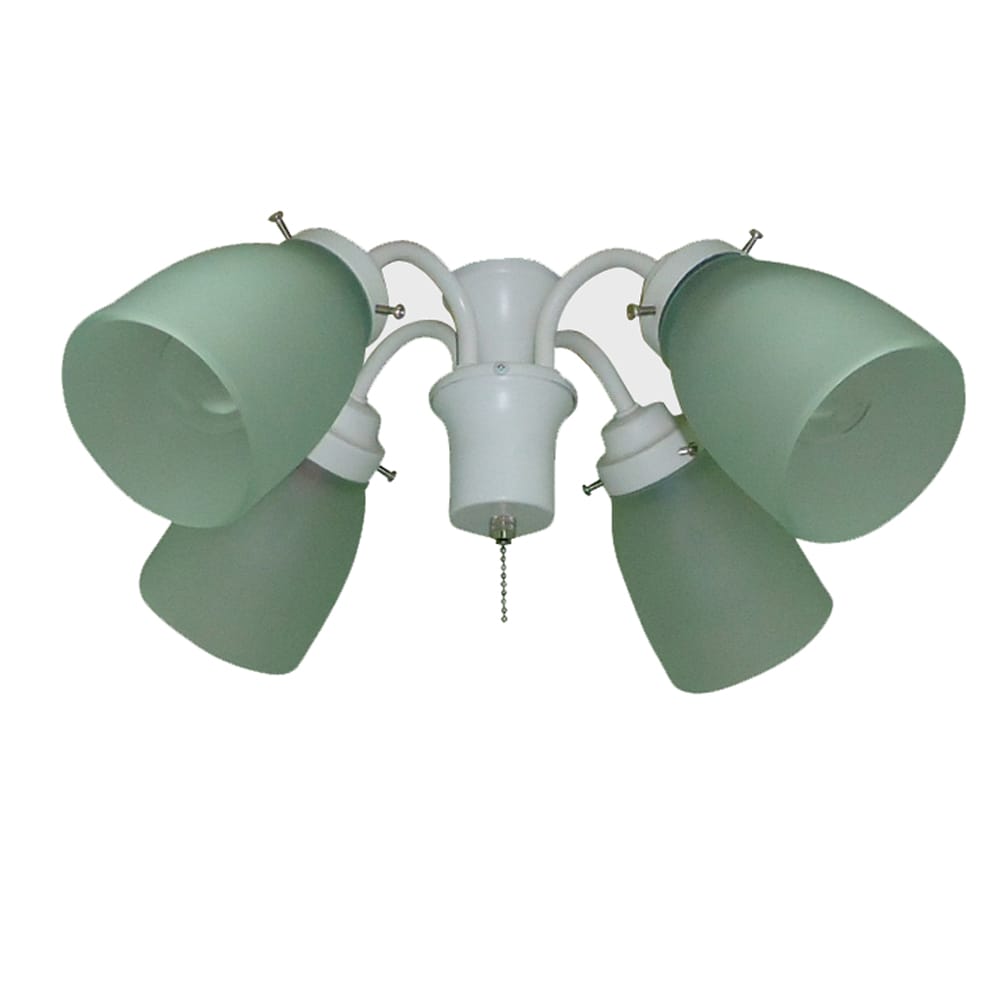 Harbor Breeze 4 Light A 15 Frosted Candelabra Base Ceiling Fan In The Kits Department At Lowes Com