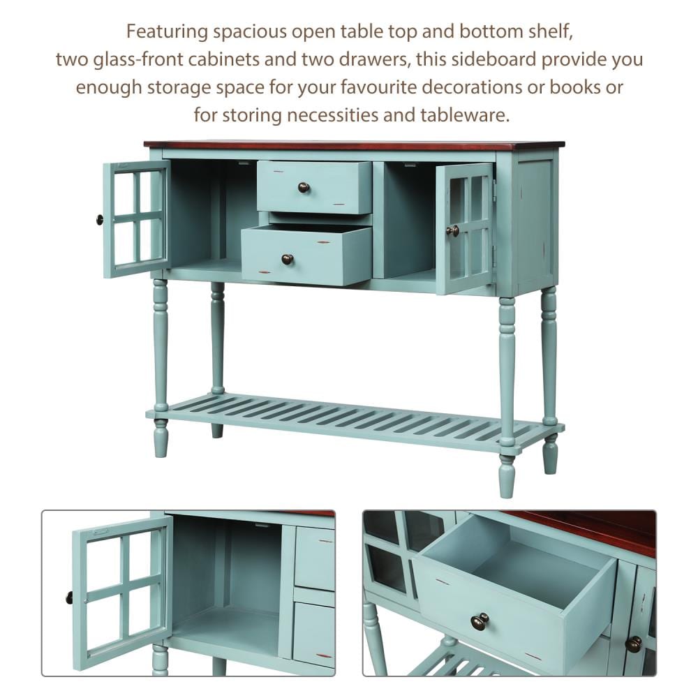 CASAINC Modern Mdf Panels Console Table in the Console Tables ...