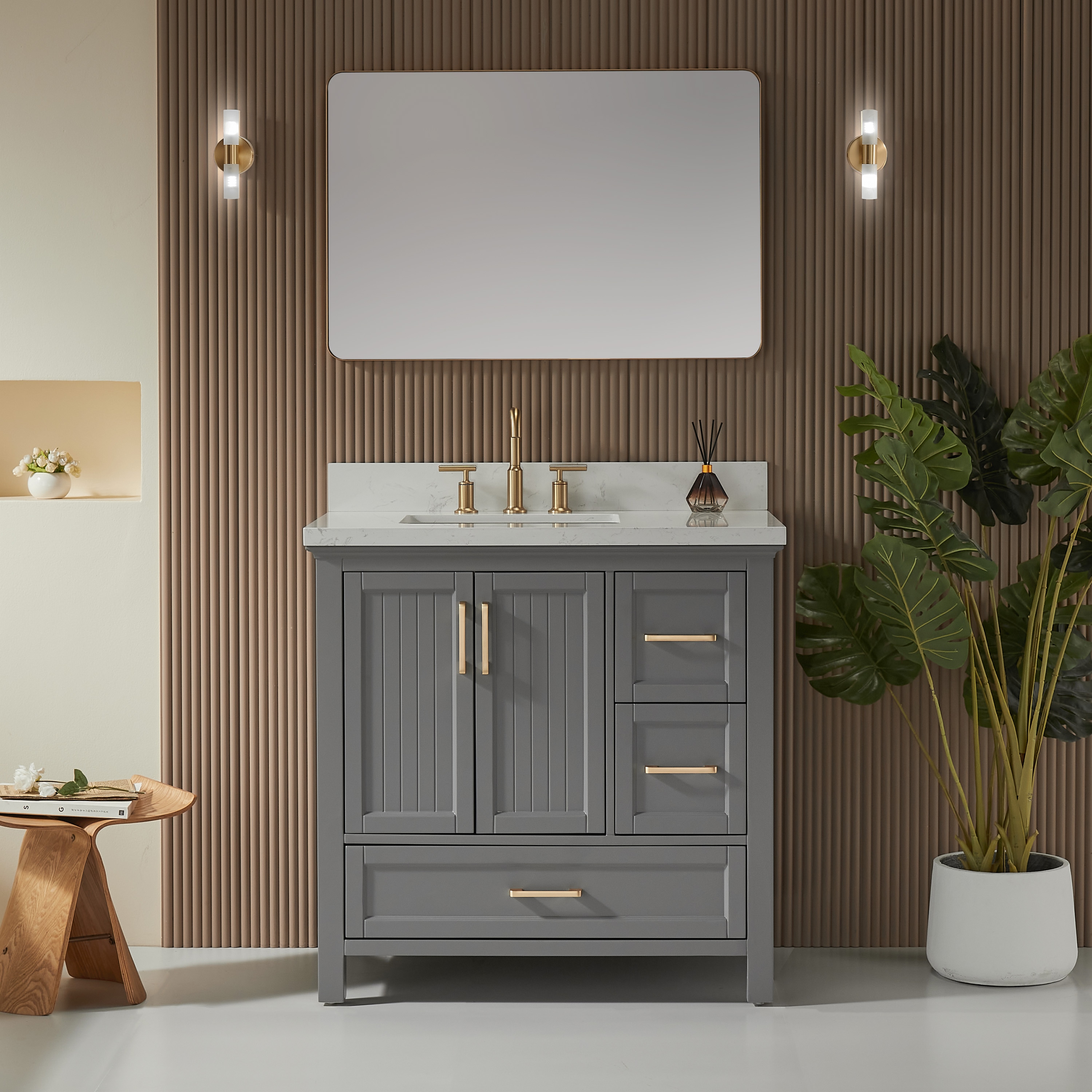 WELLFOR WA-8848-DH Bath-Vanity-Combo - View #5