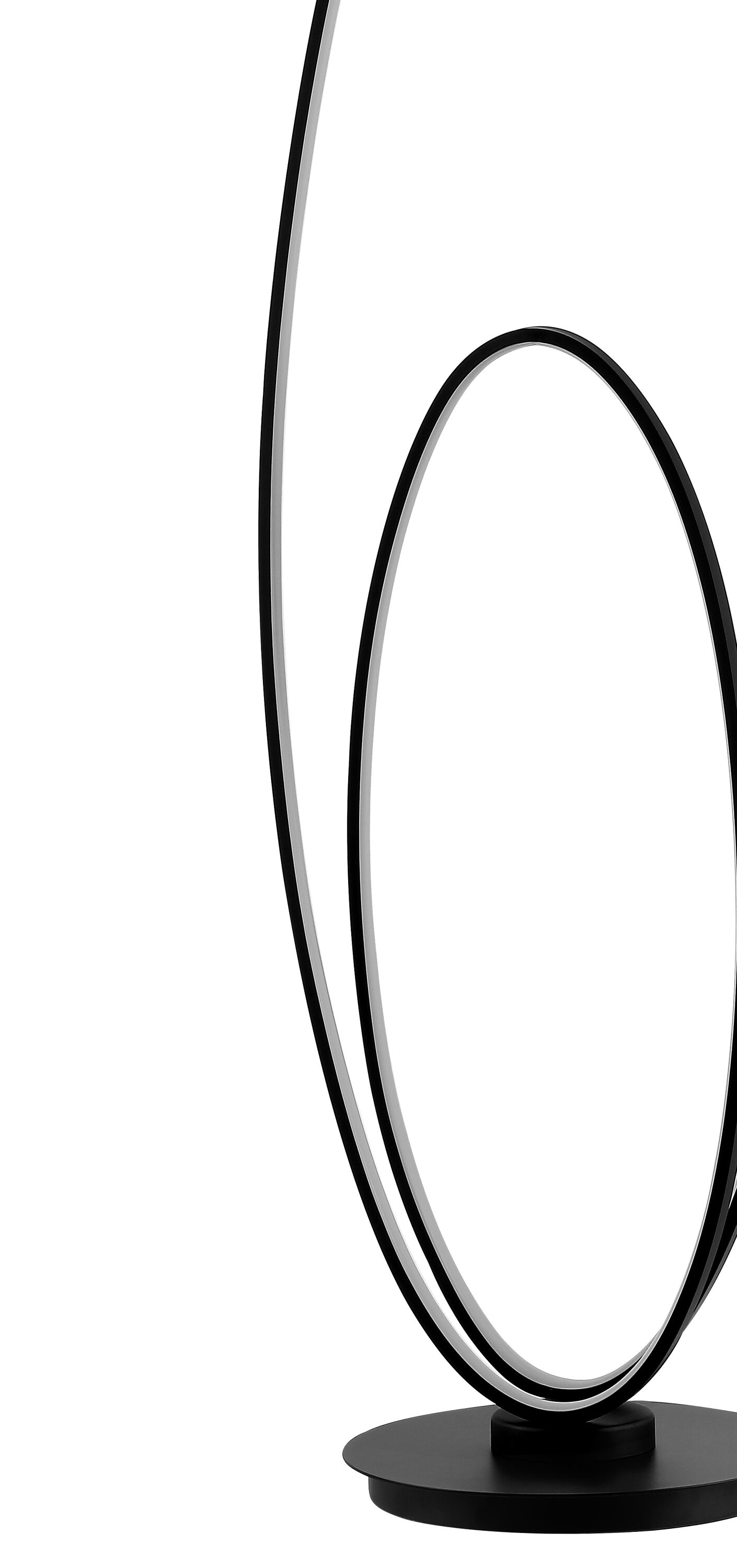 Black Arc Dimmable LED Floor Lamp