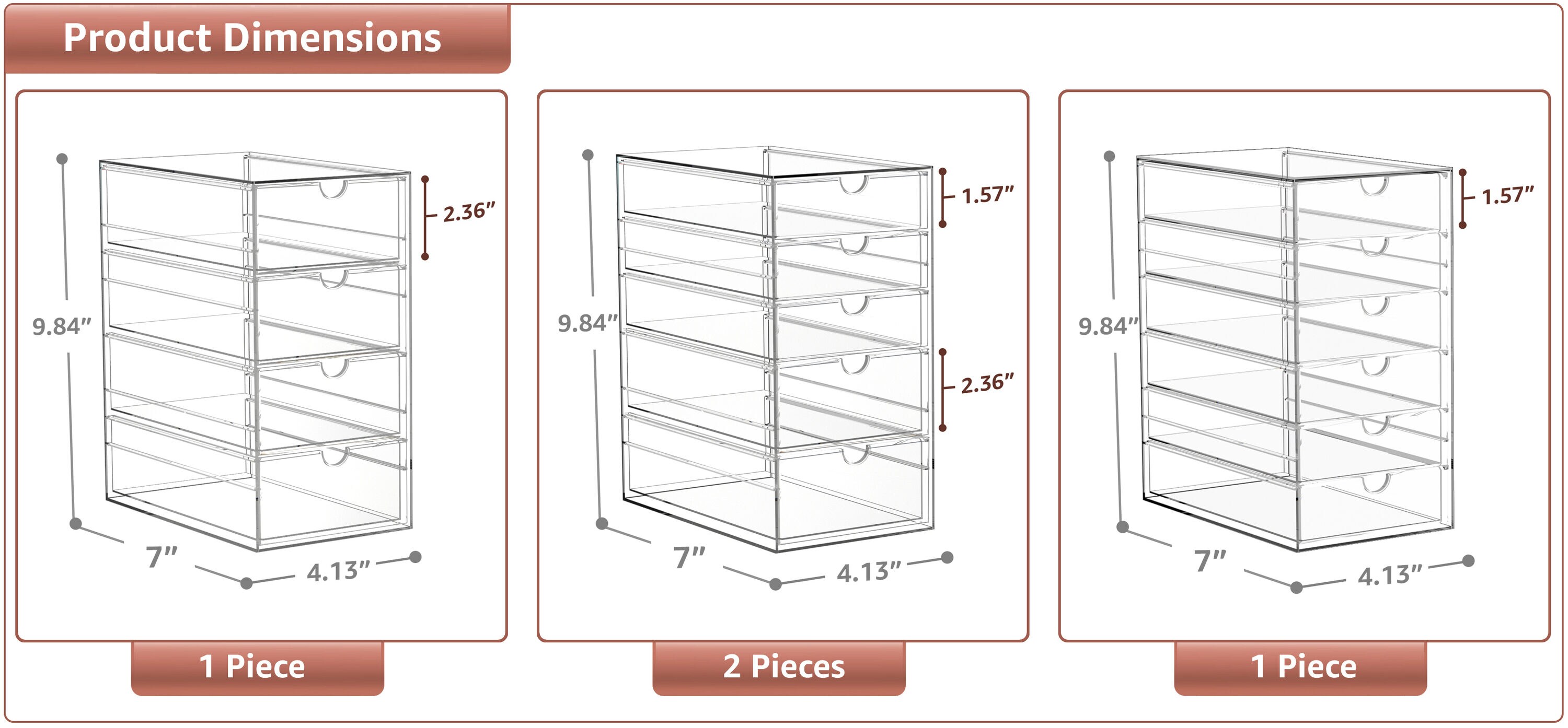 SORBUS MUP-DR20 Storage-Drawers - View #2