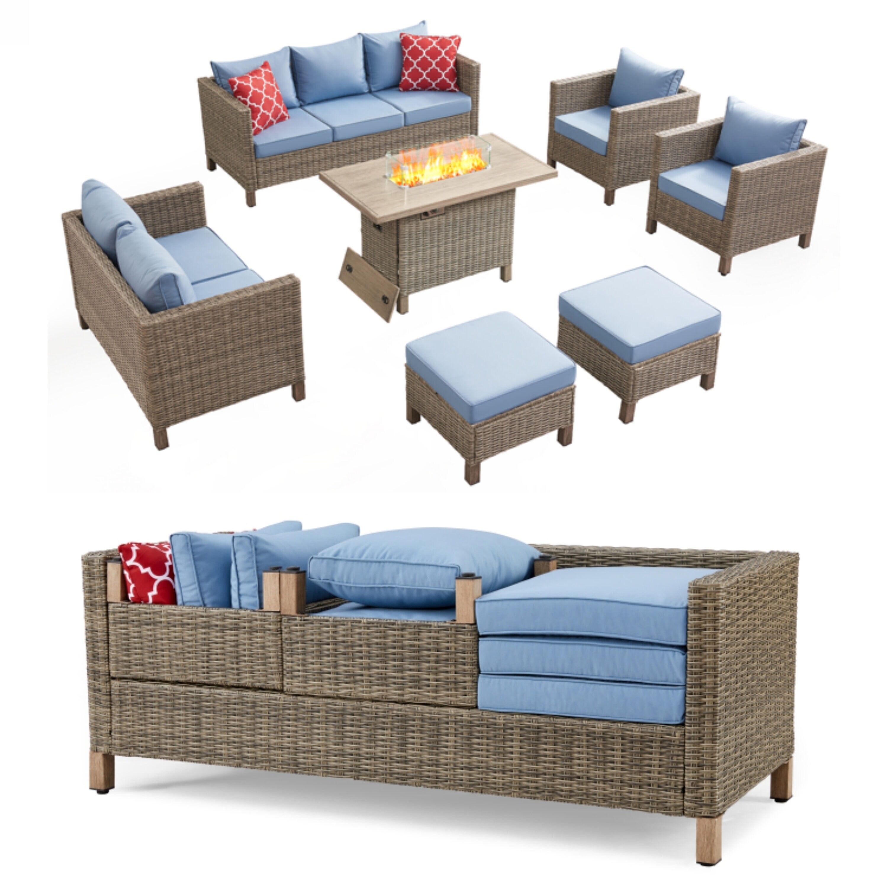 EDYO LIVING SMX04FT-BL Patio-Conversation-Sets - View #8