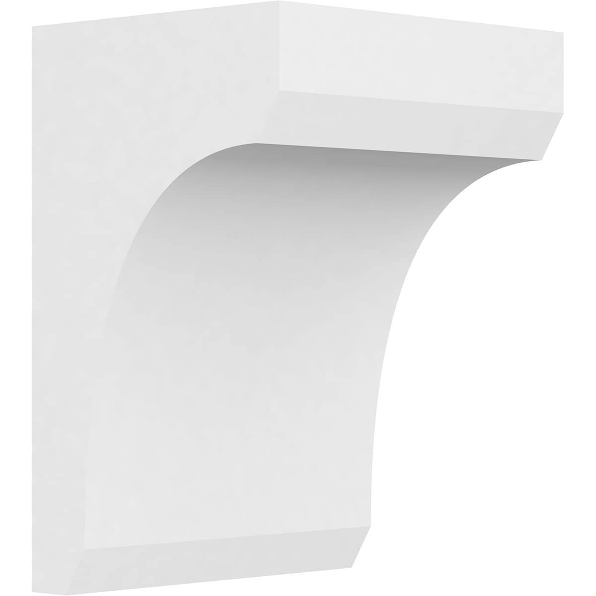 Ekena Millwork CORP07X06X10LGY 7-in x 6-in x 10-in Standard legacy Unfinished White PVC Paintable Corbel