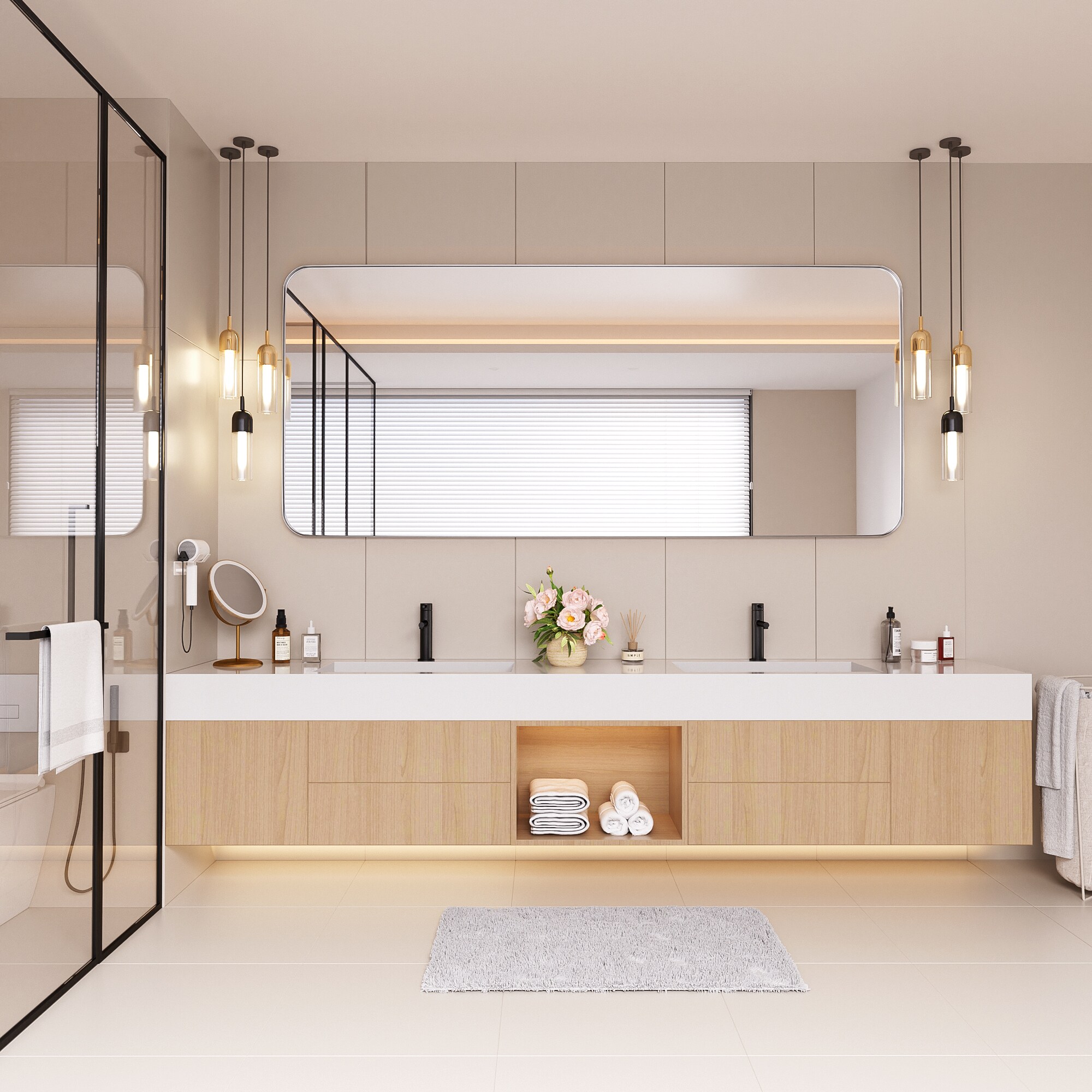 LOVMOR Y-TM7232-S Framed-Bath-Mirrors - View #3