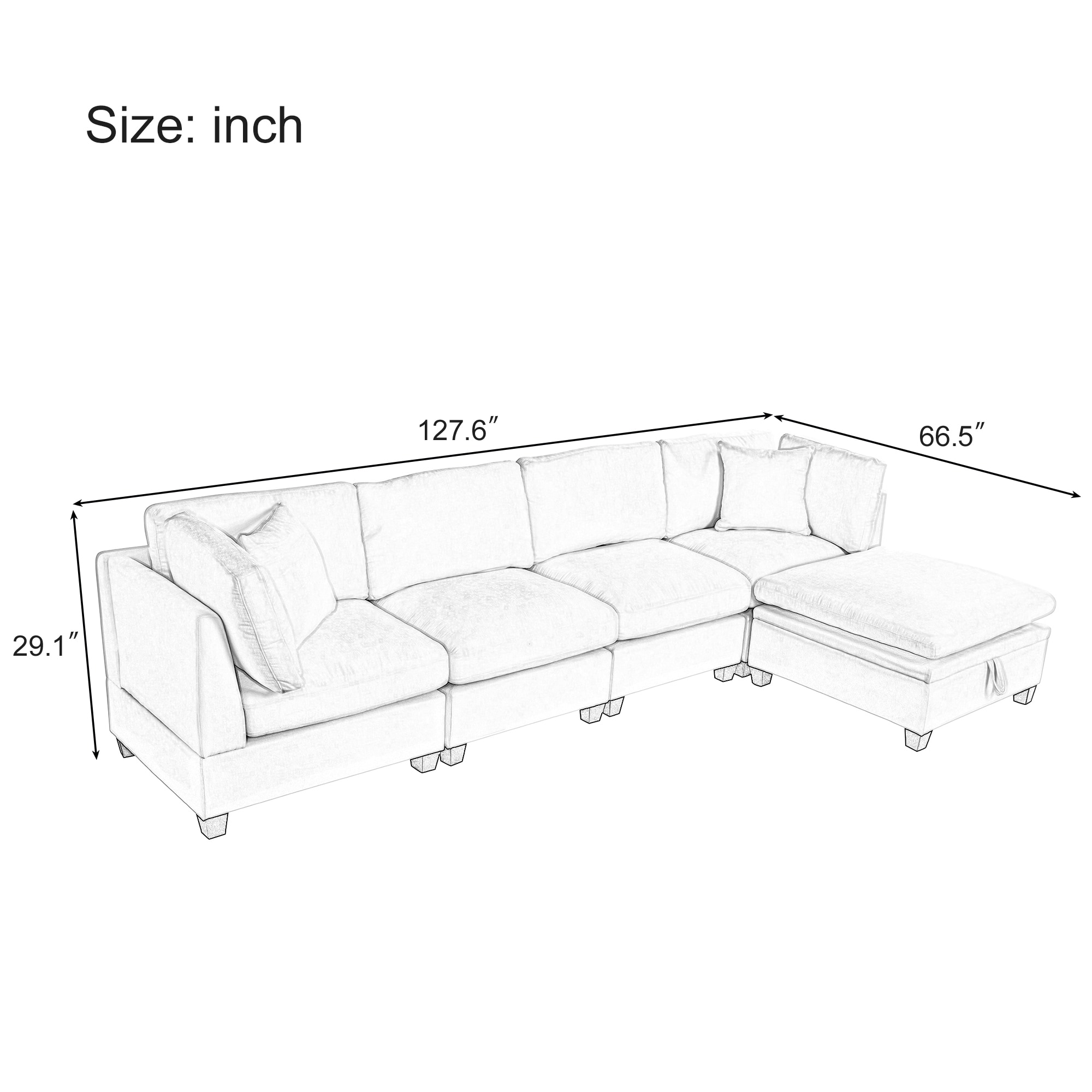SINOFURN SYA020373GY Sofas-Loveseats - View #17