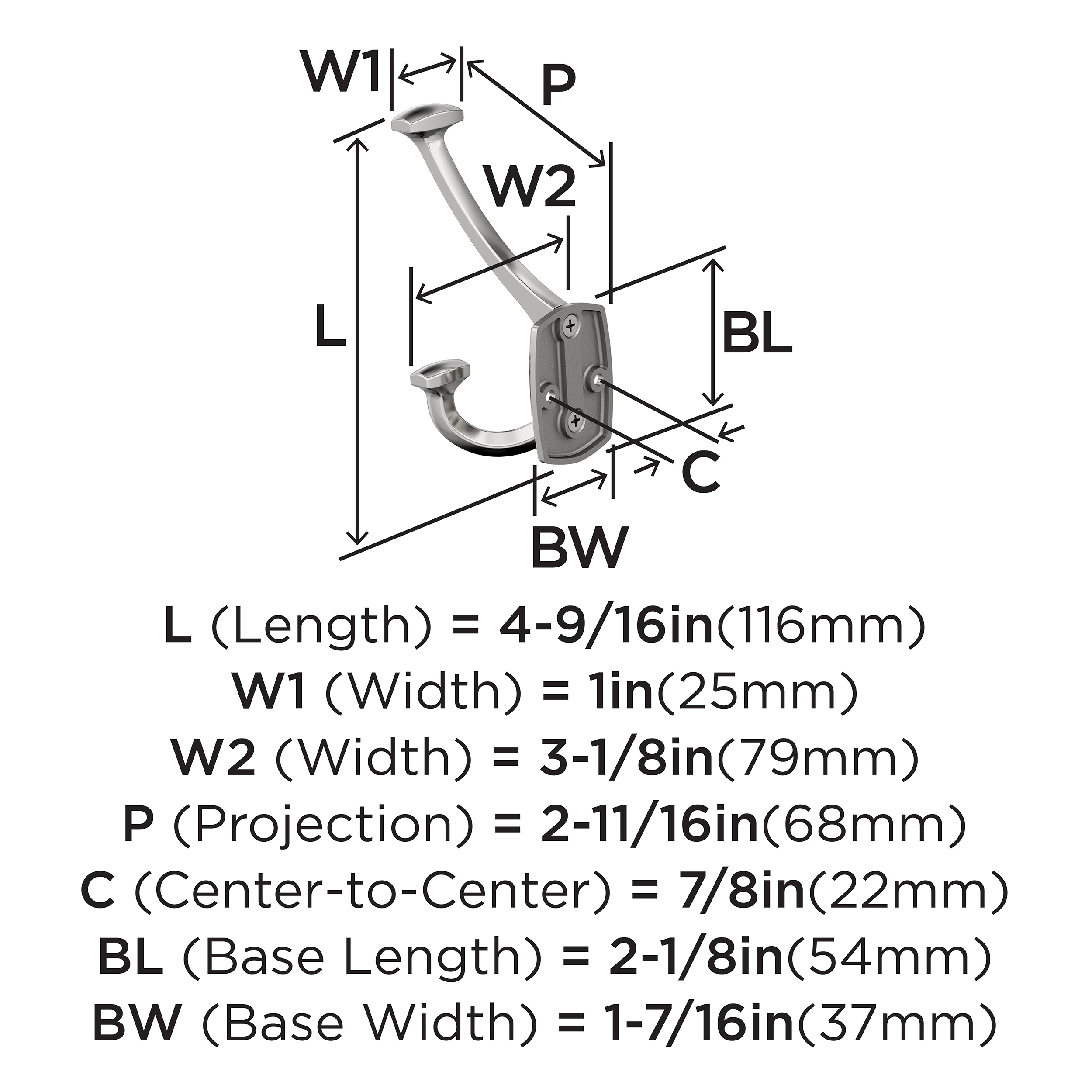 Amerock H3700426 Decorative-Wall-Hooks - View #4