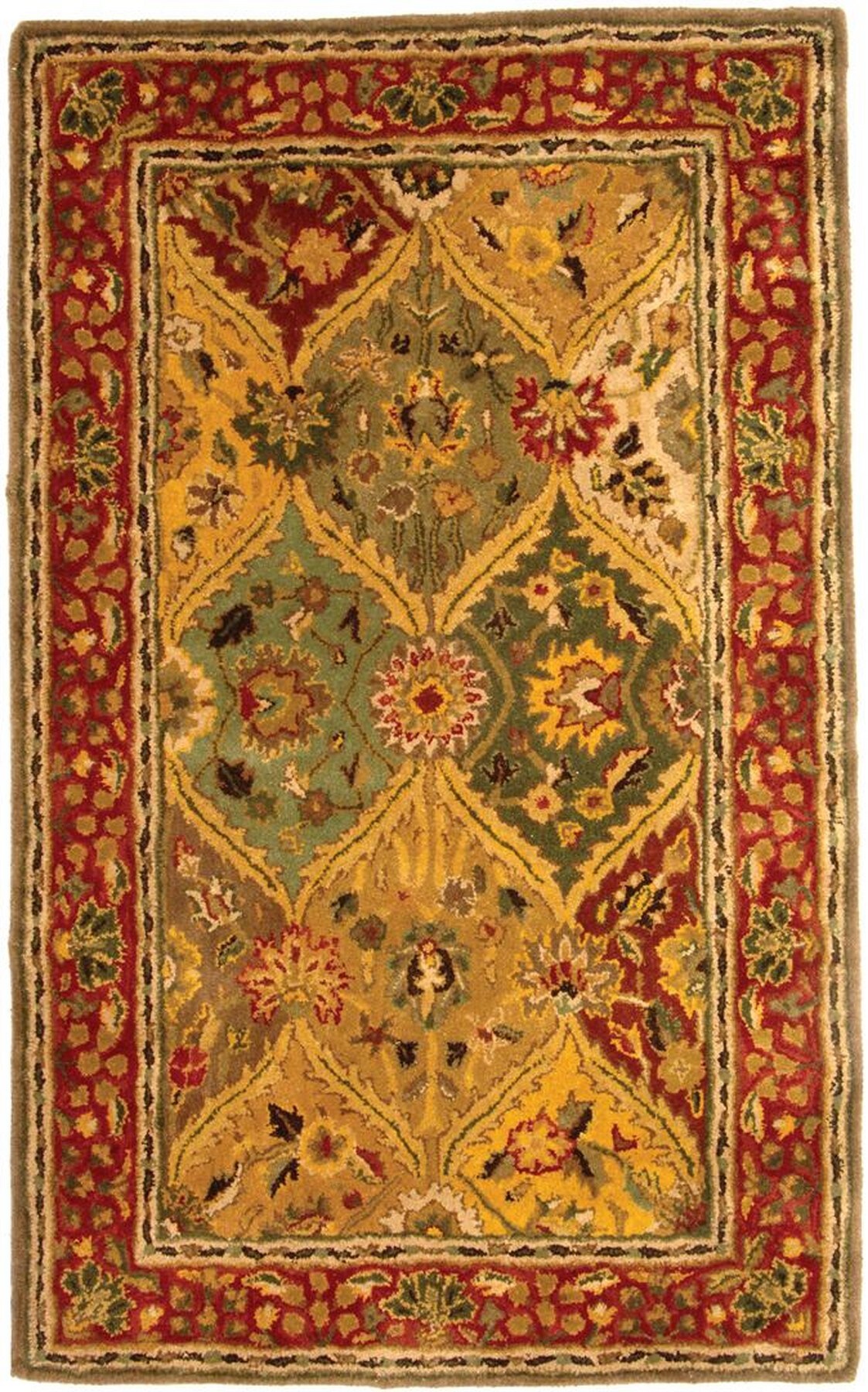 Heritage 3' x 5' Blue Hand-Tufted Wool Area Rug