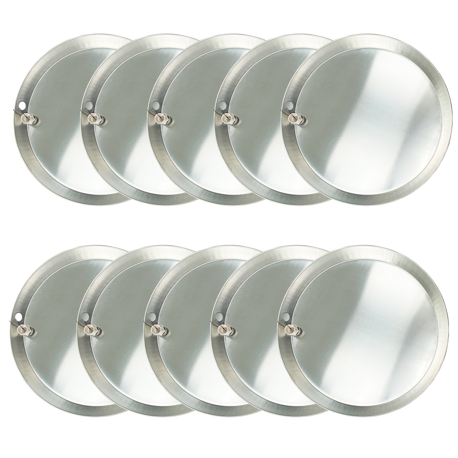American Built Pro WHP26AL-1D P10 26-in ID Aluminum Water Heater Drain pan with PVC 10 -Pack