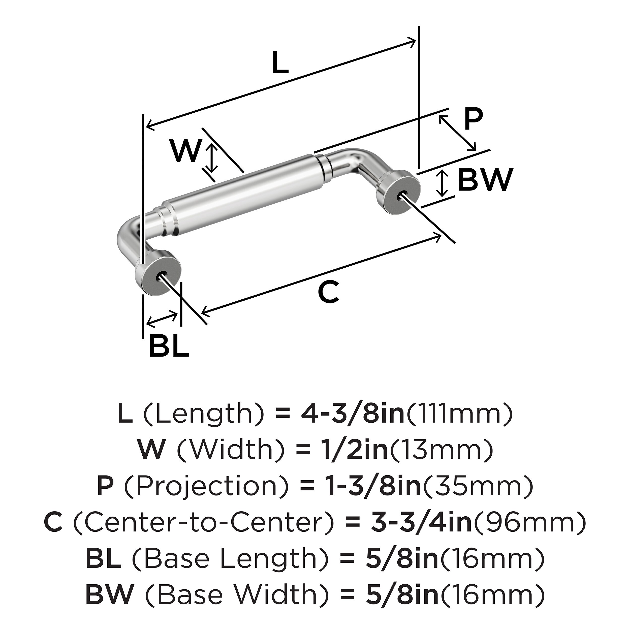 Amerock BP3766226 Cabinet-Pulls - View #4