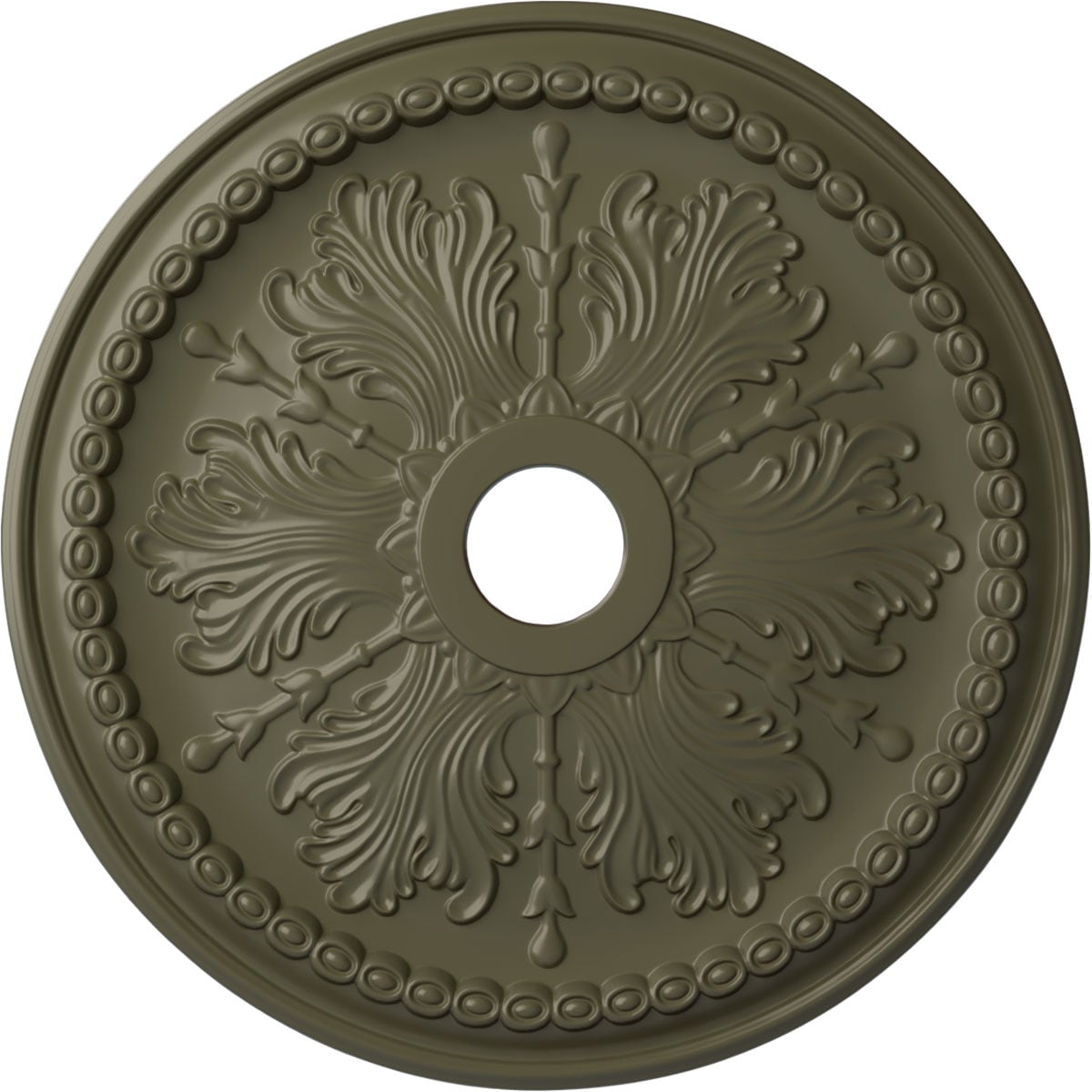 Ekena Millwork CM27WIPTF Winsor 27.5-in W x 27.5-in L Painted Turtle Polyurethane Whole Ceiling Medallion