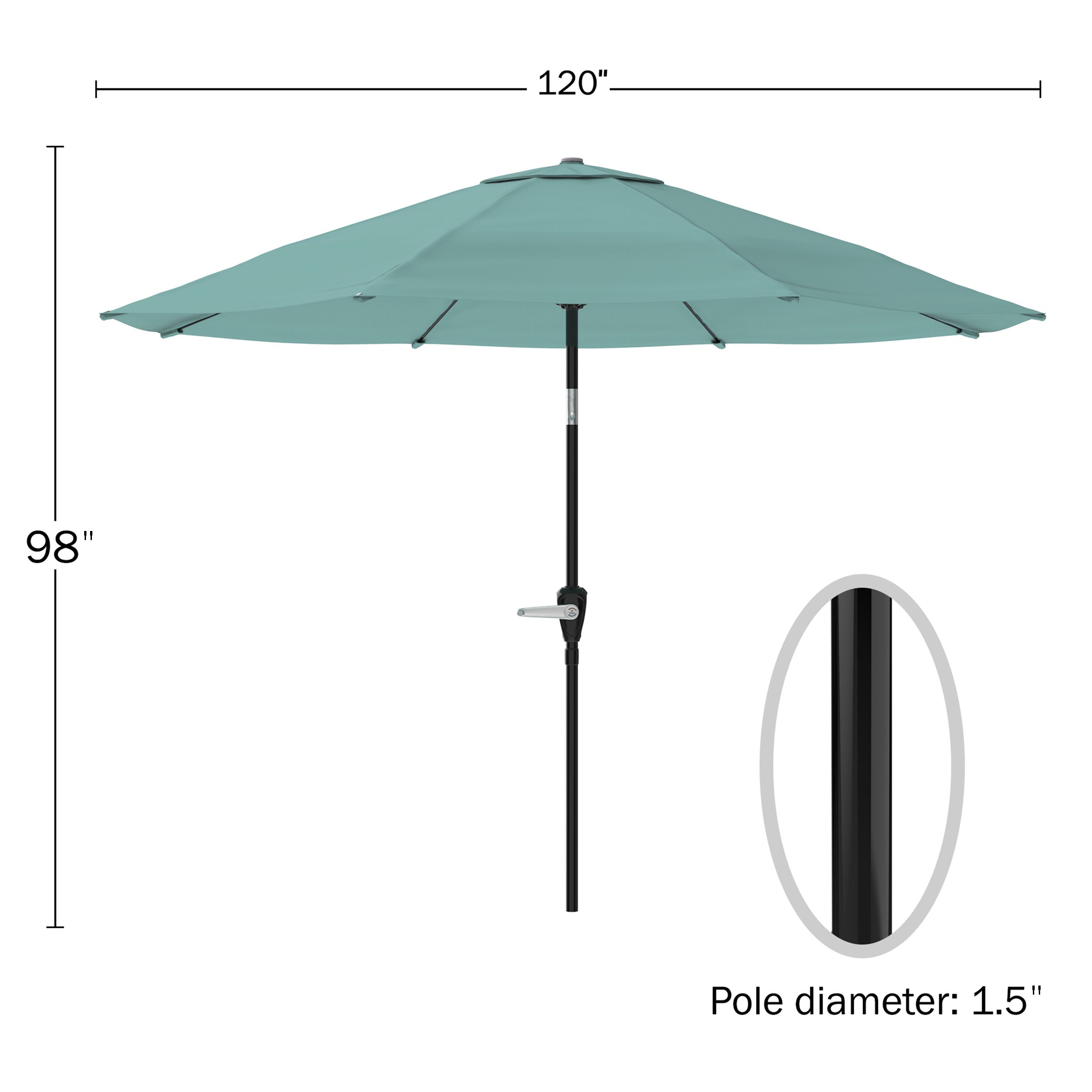 Pure Garden 50-LG1043B Umbrellas-2 - View #5