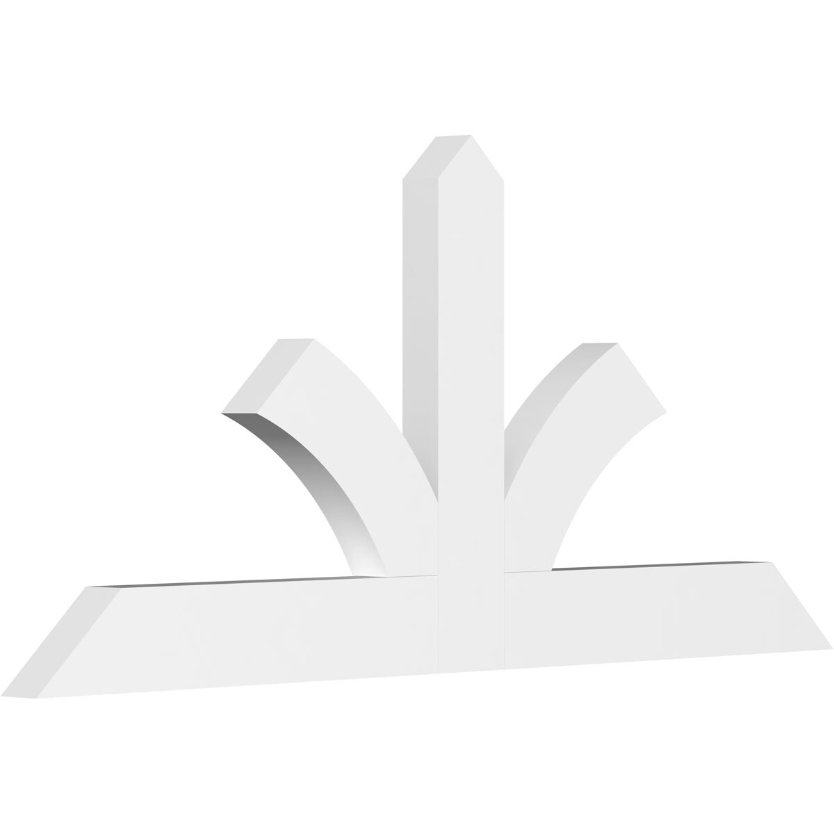 Ekena Millwork GBP048X22X0204RIC00 Richland White PVC Gable bracket