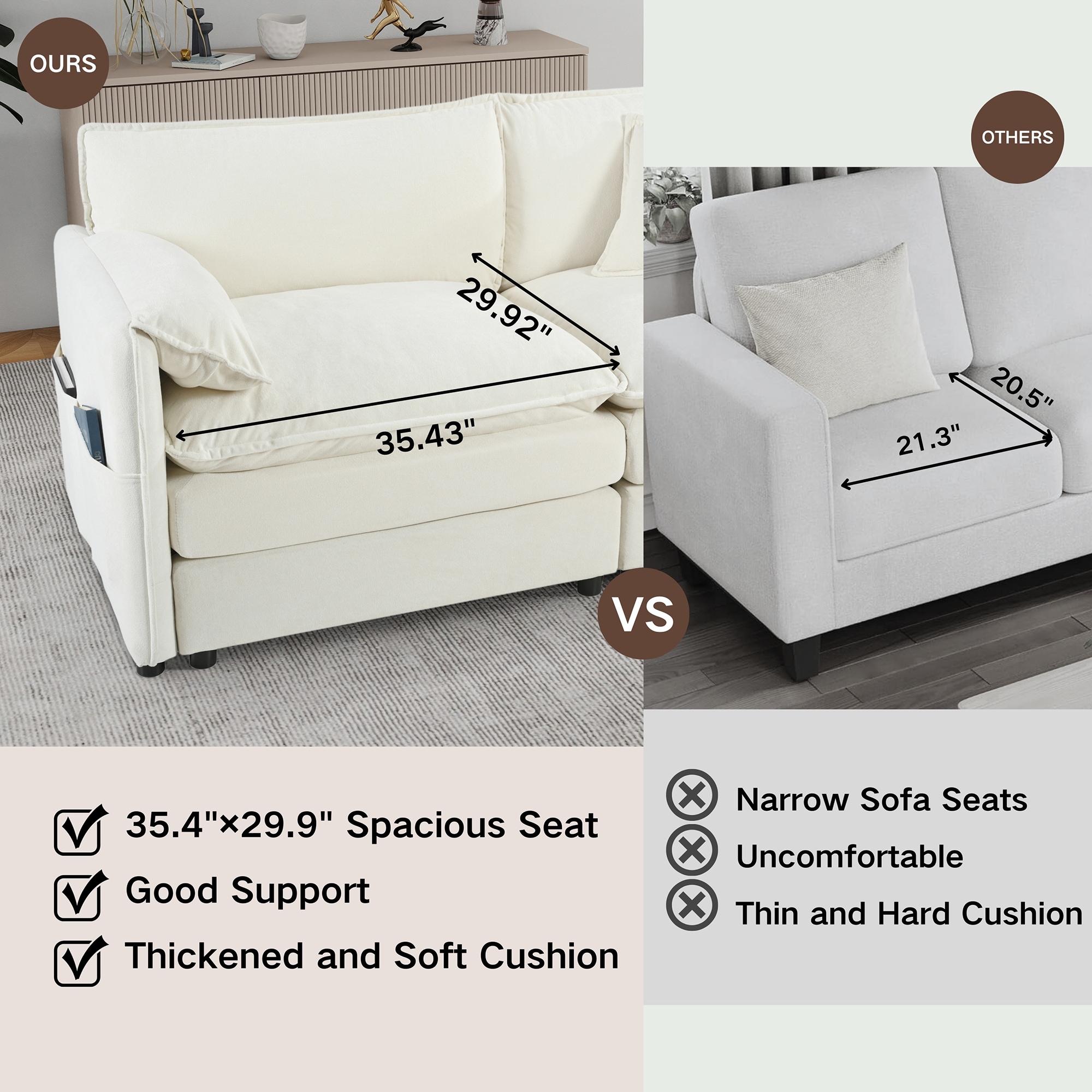 SINOFURN SYB920001WT Sofas-Loveseats - View #8