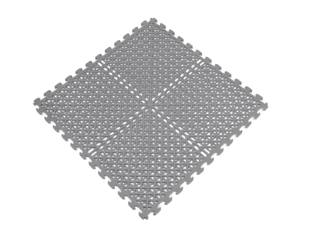 Norsk NSMPVN6DG 18.3-in W x 18.3-in L x 0.25-in T Interlocking Flexible PVC Gym Floor Tile ( 13.95-sq ft ) 6 -Pack