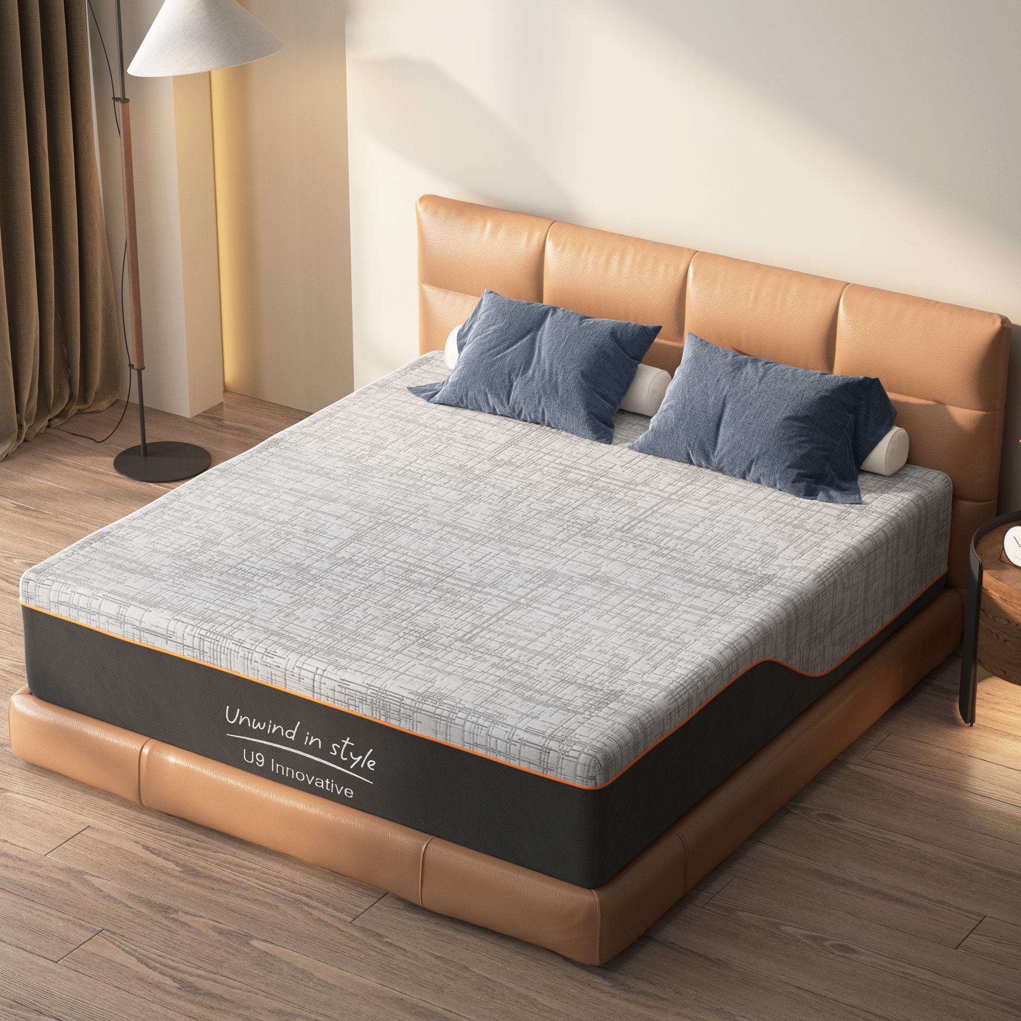 Volenca 10-in Gel Memory Foam Mattress with Ergonomic Support and Frame Compatibility