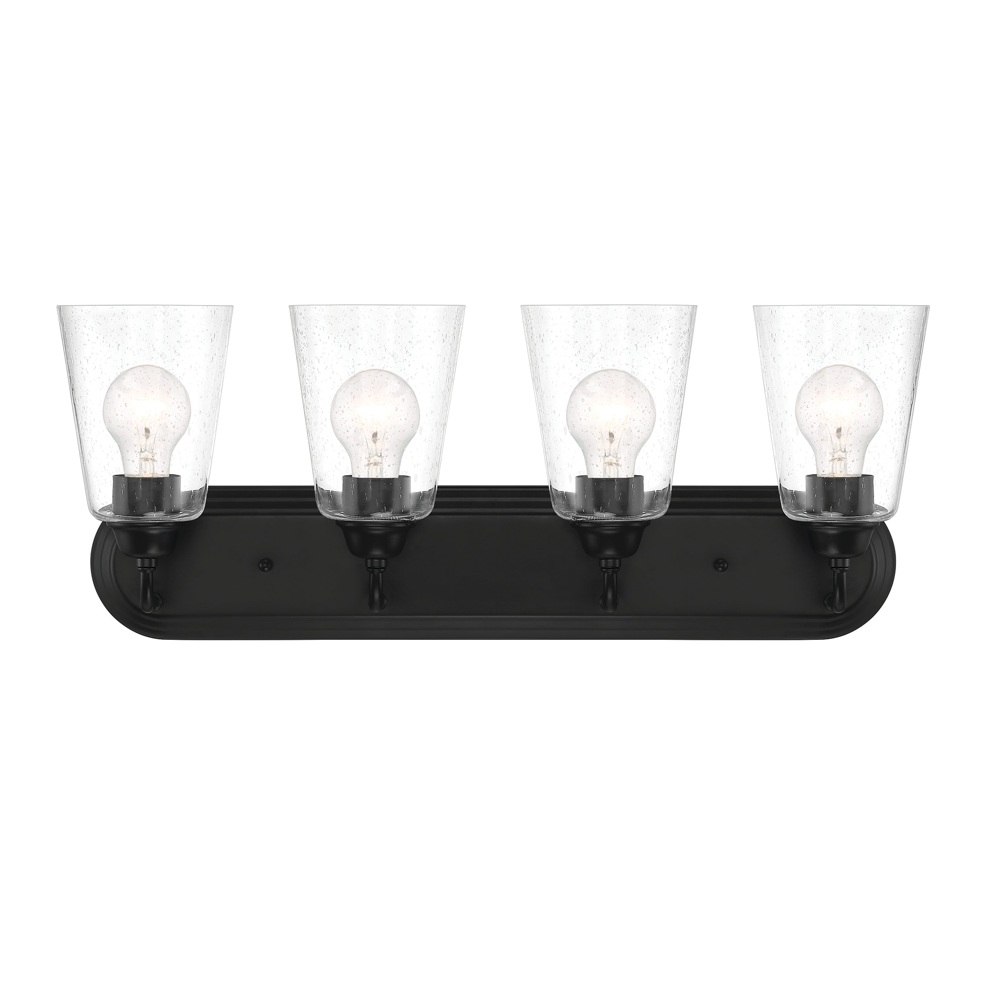 Designers Fountain D241M-4B-MB Zane 26-in 4 -Light Matte Black Modern/contemporary Vanity light bar
