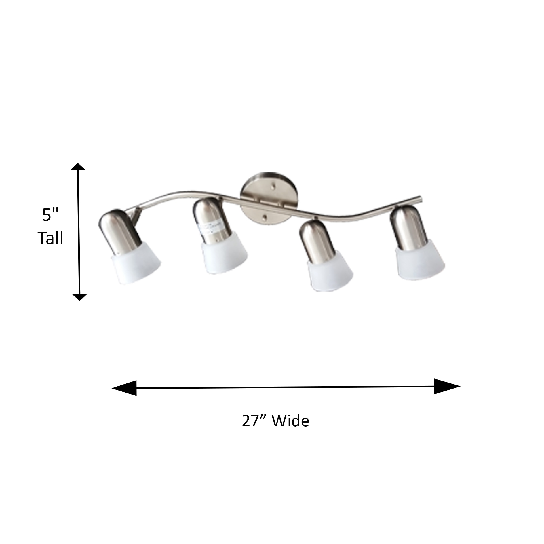 Whitfield Lighting Felix 27-in 1-Light Stainless Steel dimmable Medium ...