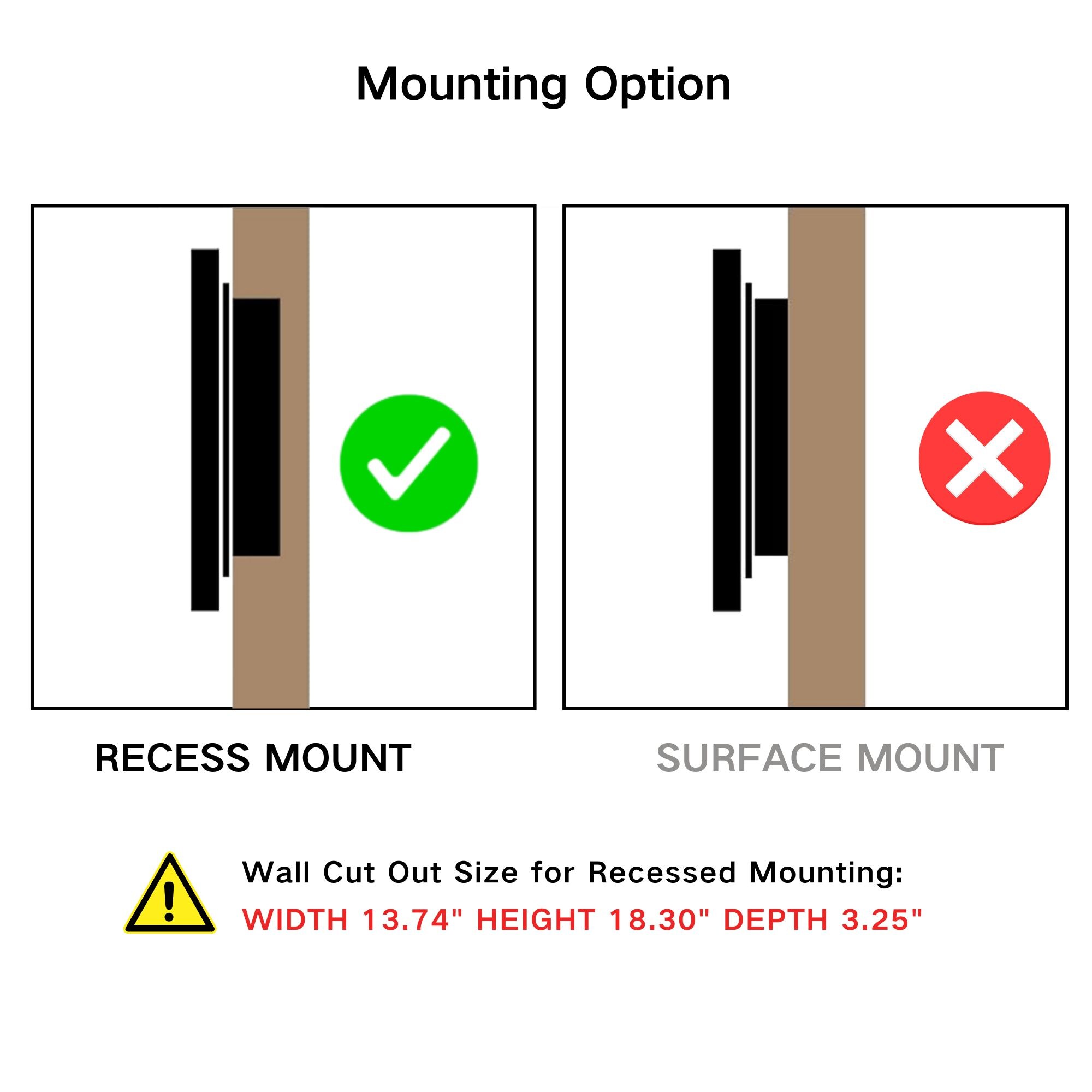 TEHOME GC-00134 Bathroom-Medicine-Cabinets - View #3