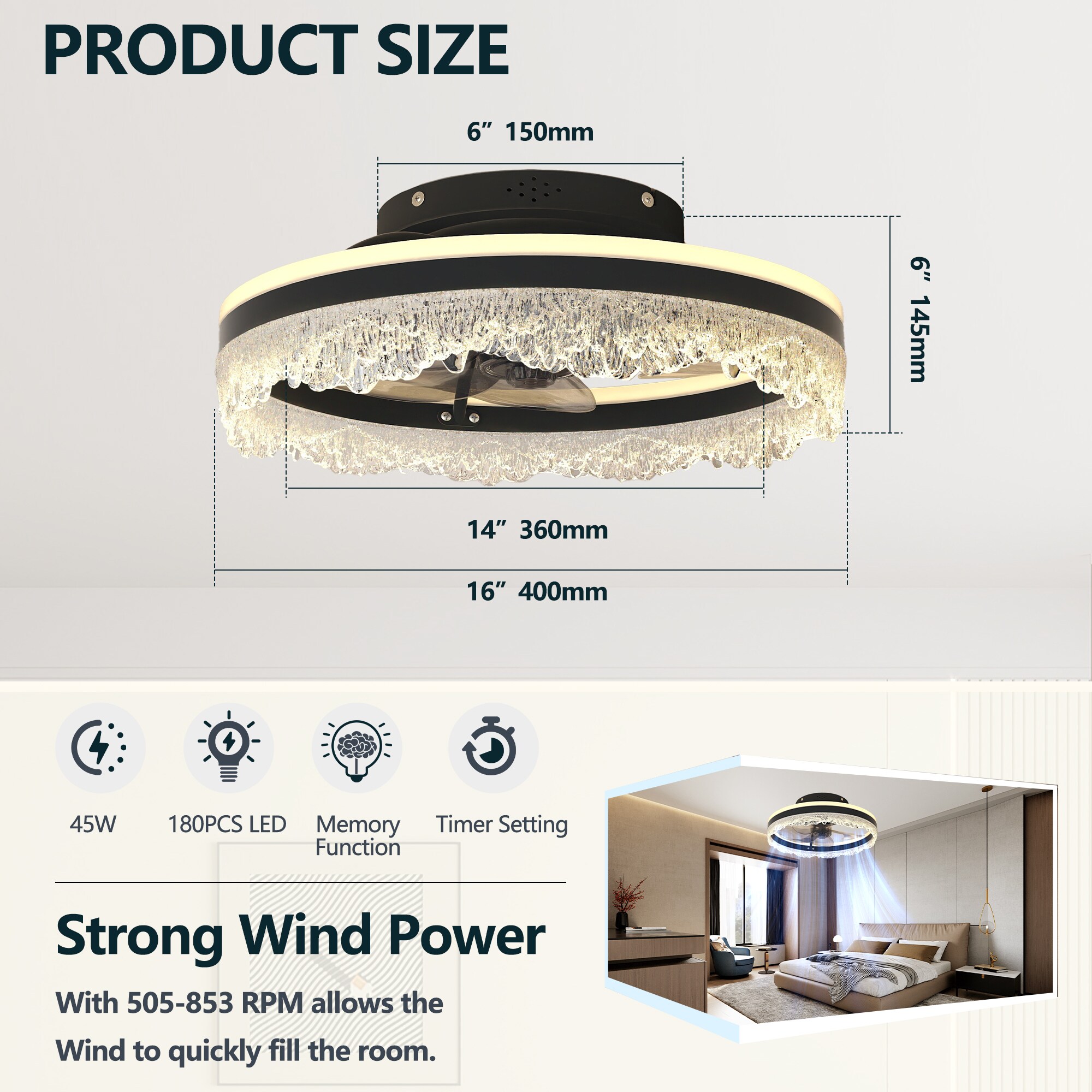 Cuschoice LWH-7-PL Ceiling-Fans - View #7